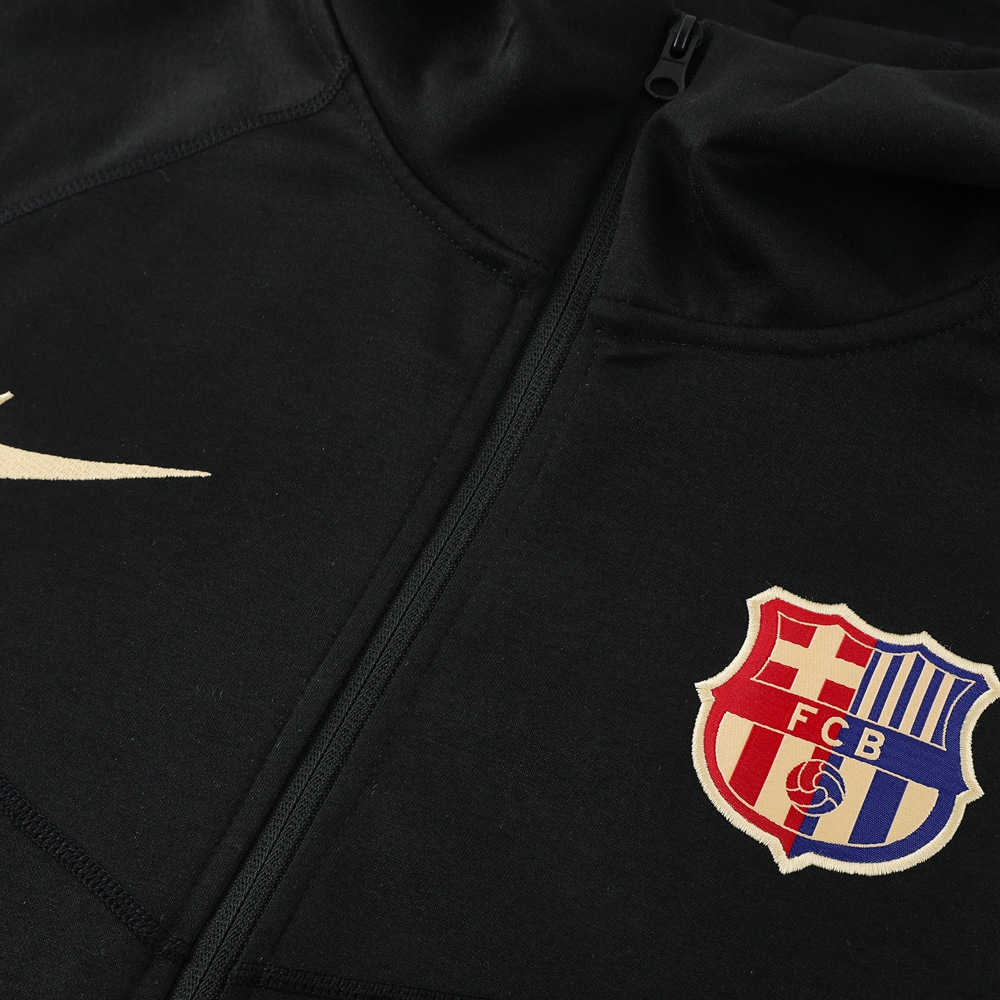B.A.R.S.A 24-25 Unsponsored Training Hoodie Set - Black Hoodie and Pants - UnitedFutballJersey