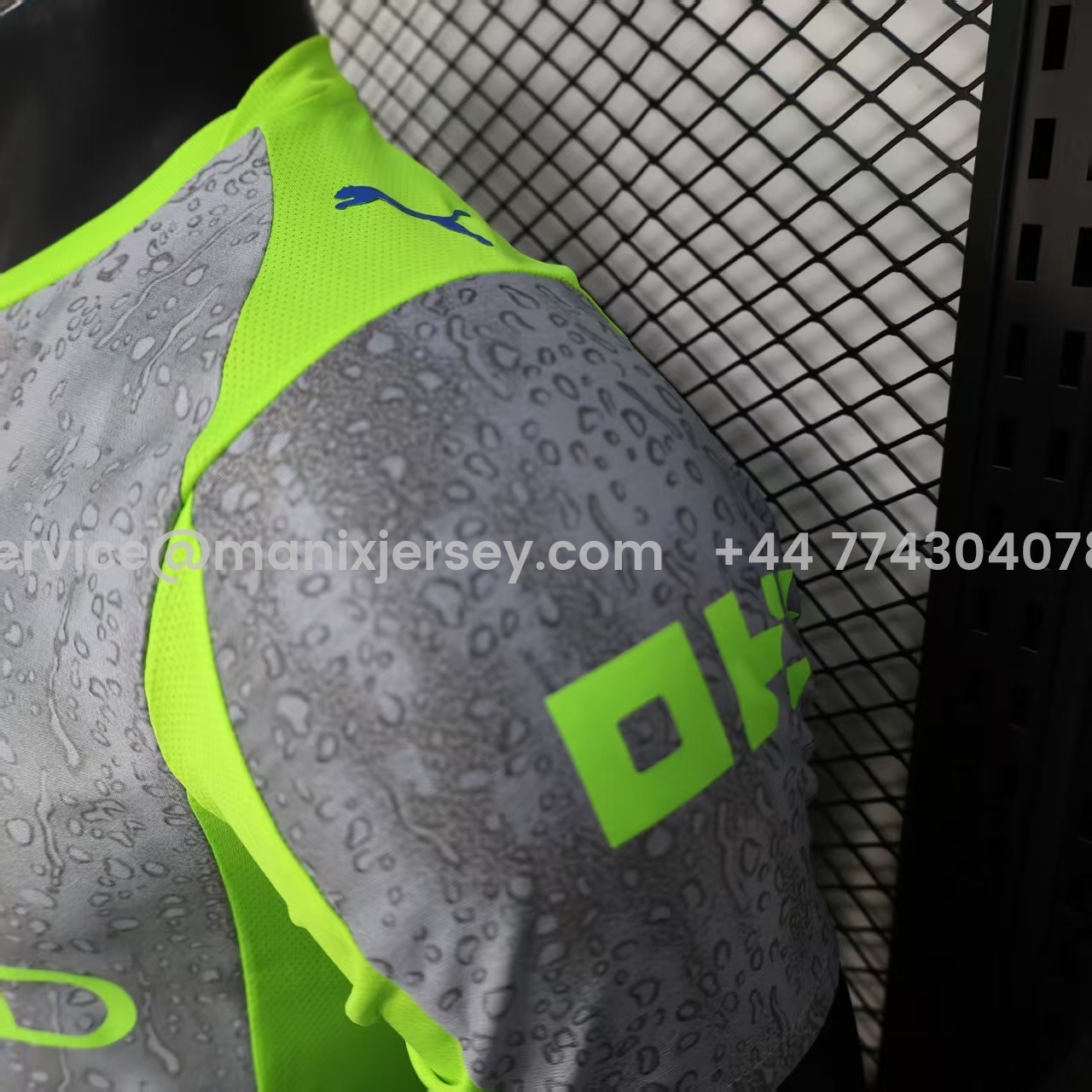 Manchester City 25-26 Third Grey Green Jersey - Player Version - UnitedFutballJersey