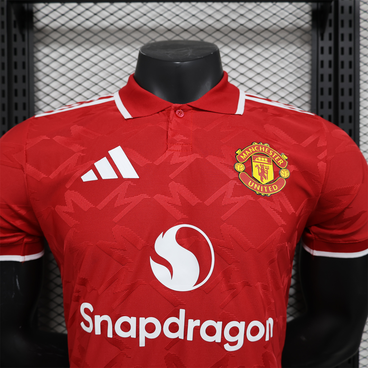 Manchester United 24-25 Red POLO Jersey - Player Version - UnitedFutballJersey