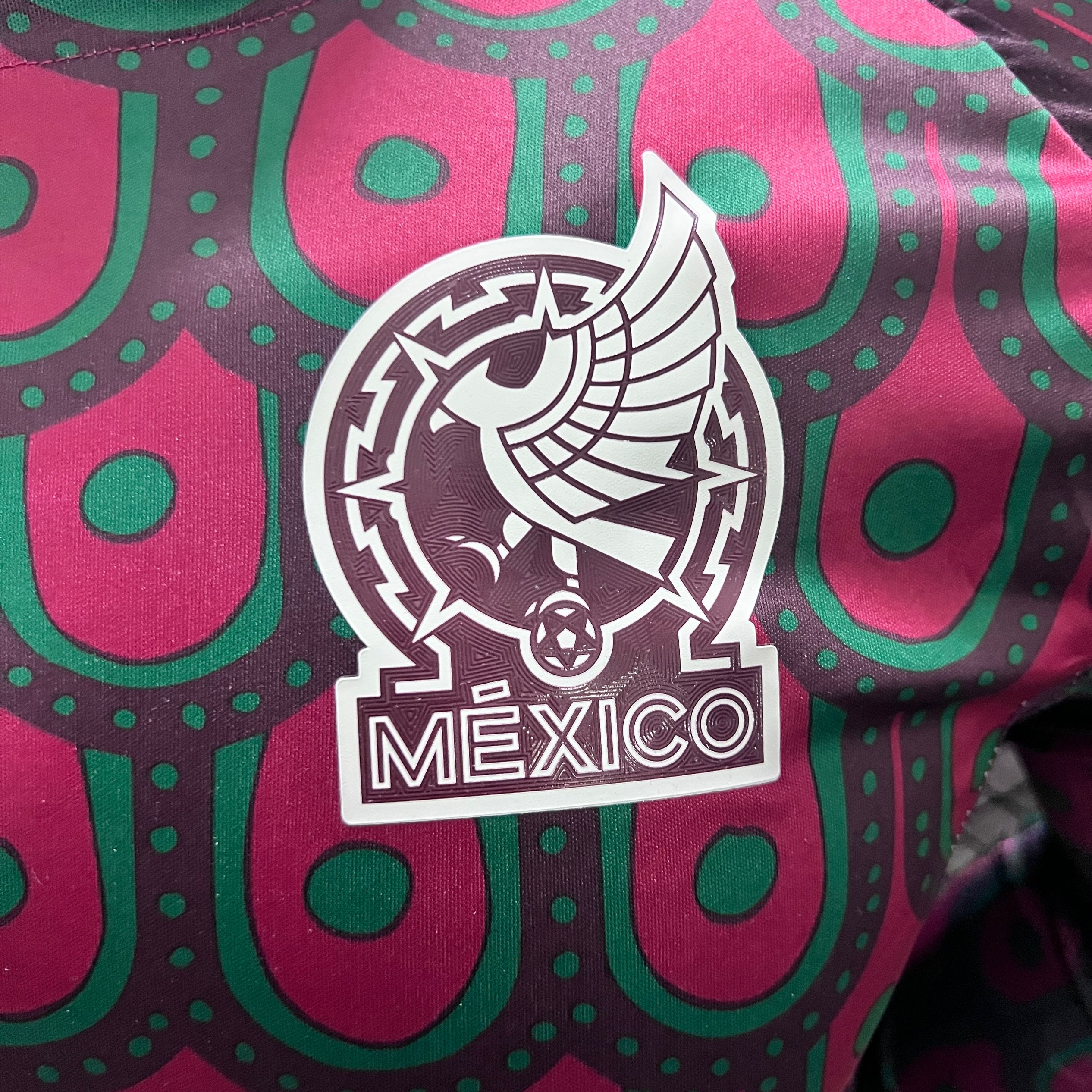 Mexico 2024 Home Long Sleeve Jersey - Player Version - UnitedFutballJersey
