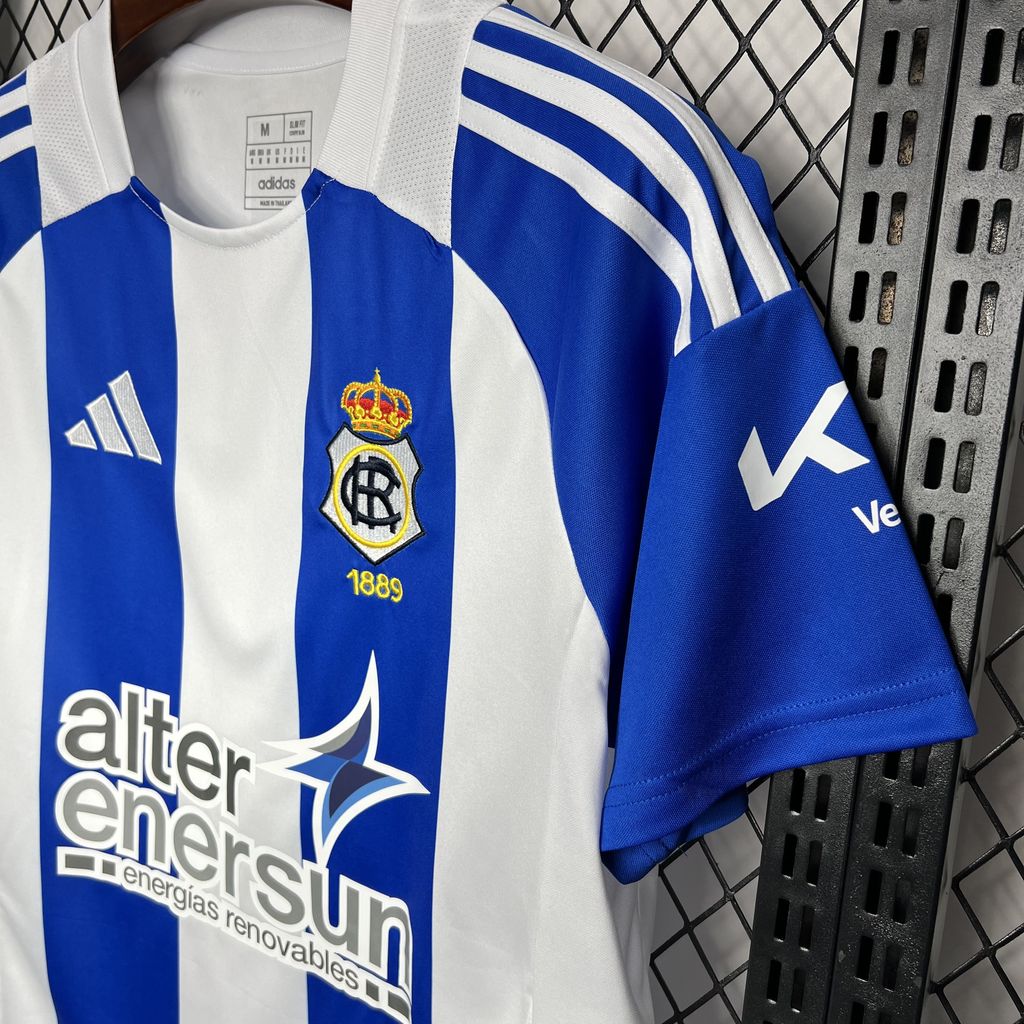 Real Club Recreativo de Huelva 24-25 Home Stadium Jersey - Fans Version - UnitedFutballJersey