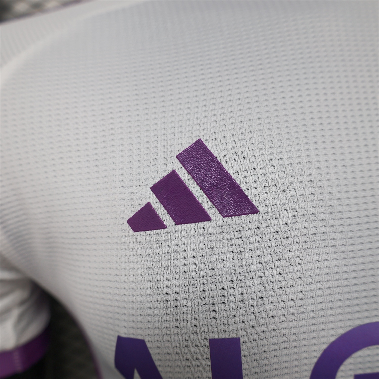 Algeria 25-26 White Purple Gradient with Hexagonal Pattern Jersey - Player Version - UnitedFutballJersey