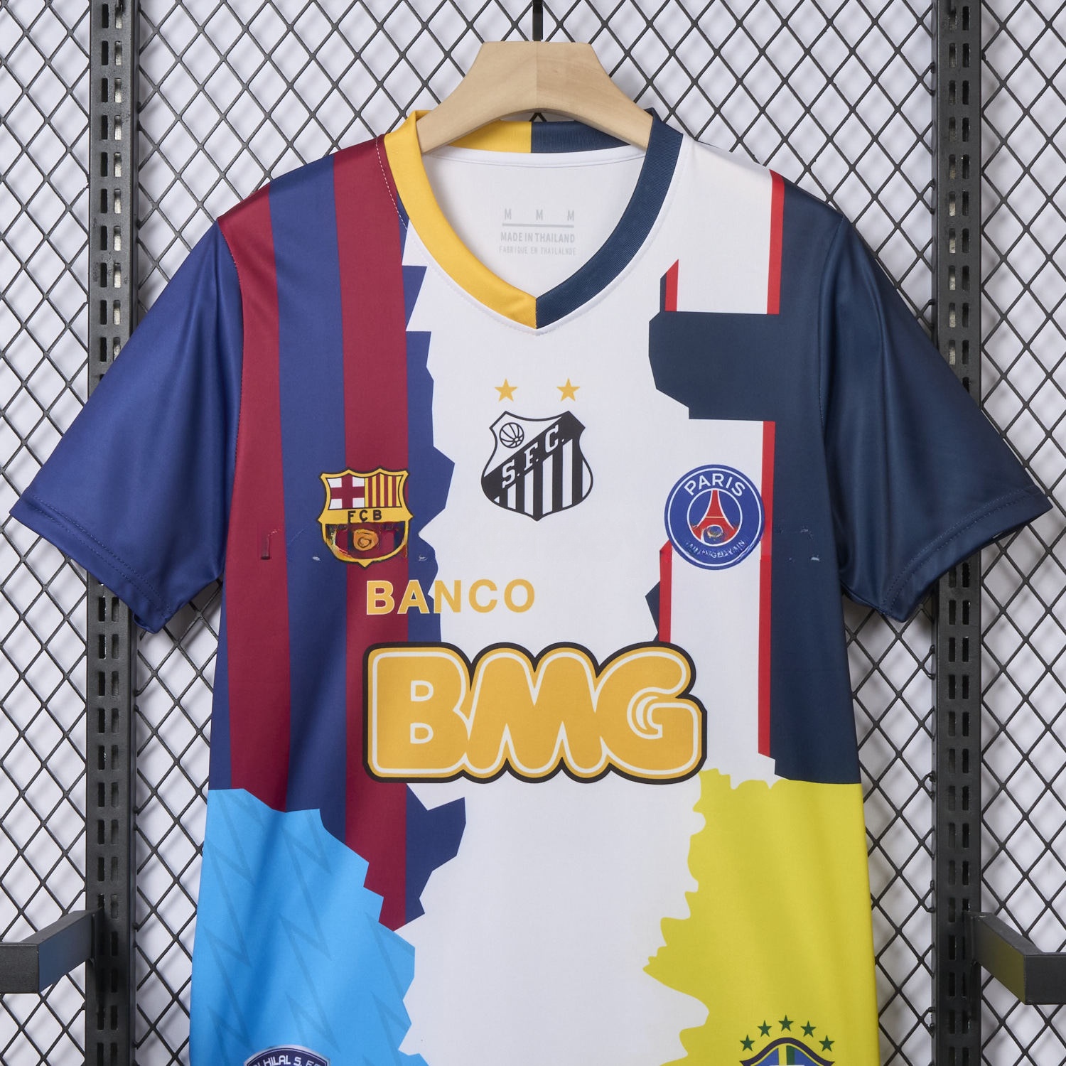 Neymar Career Commemorative Jersey - Fans Version - B.A.R.S.A Brazil Paris Saint-Germain PSG Santos Al Hilal SFC - UnitedFutballJersey