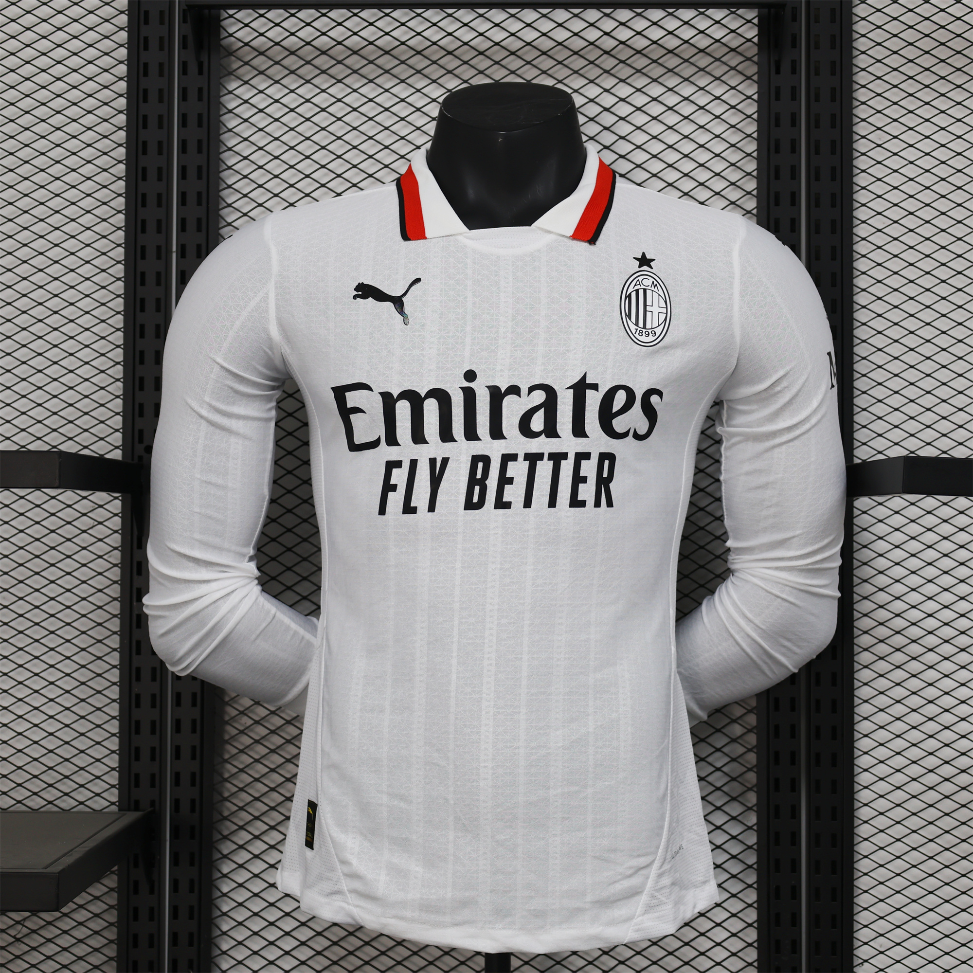 AC Milan 24-25 Away Long Sleeves Jersey - Player Version - UnitedFutballJersey