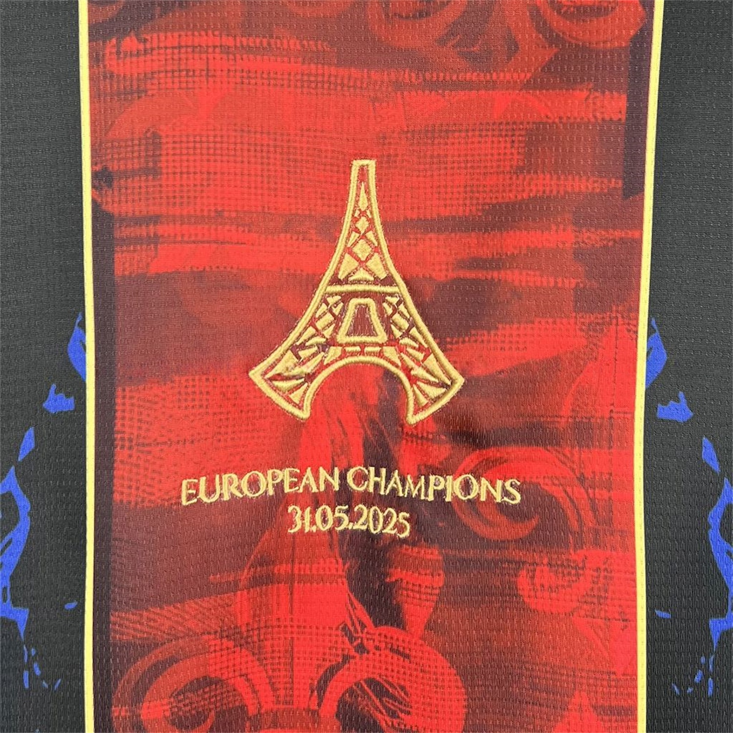 Paris Saint-Germain PSG 25-26 Champions League Commemorative Edition Blue Red Eiffel Tower T-shirts - UnitedFutballJersey