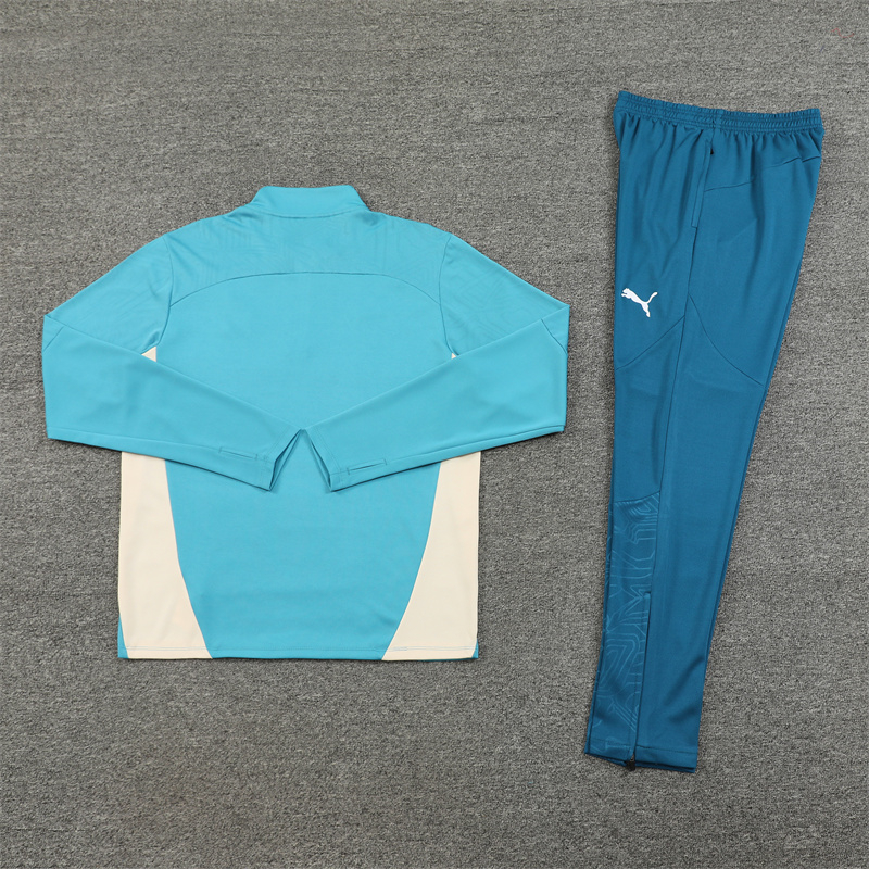 Marseille 24-25 Long Sleeve Training Set - Lake Blue - UnitedFutballJersey