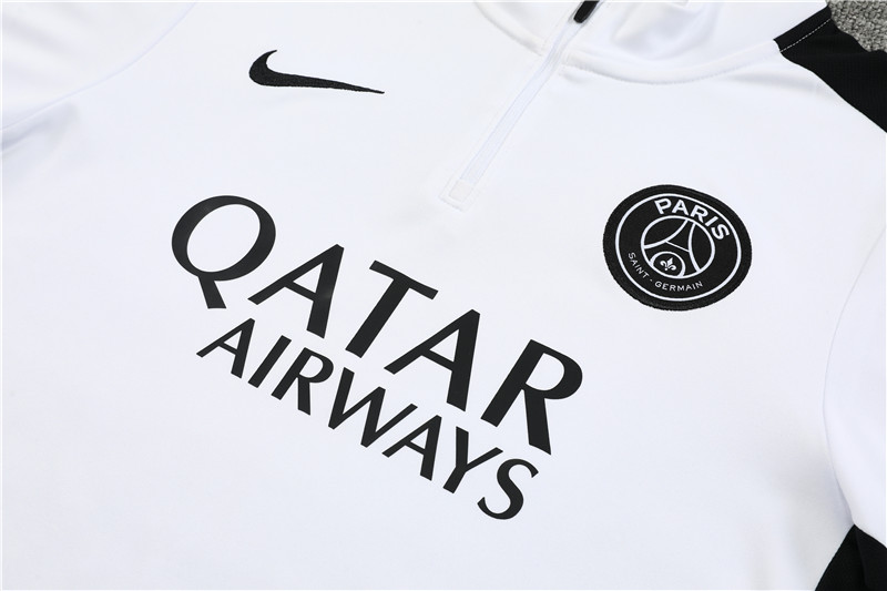 Paris Saint-Germain PSG 23-24 Long Sleeve Training Set -White - UnitedFutballJersey