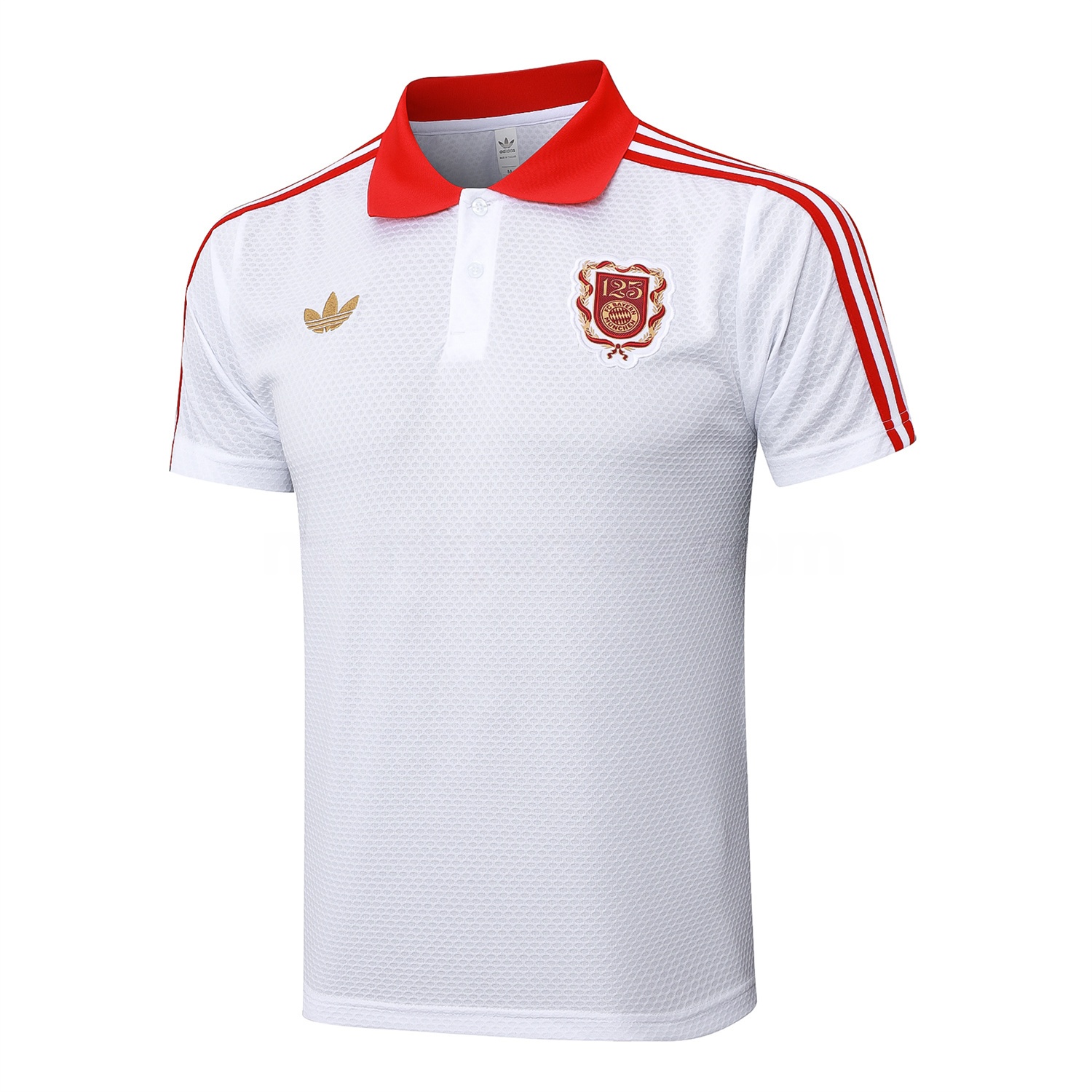Bayern Munich 2025 125th Anniversary POLO Short-Sleeve Training Set - White Top and Pants - UnitedFutballJersey