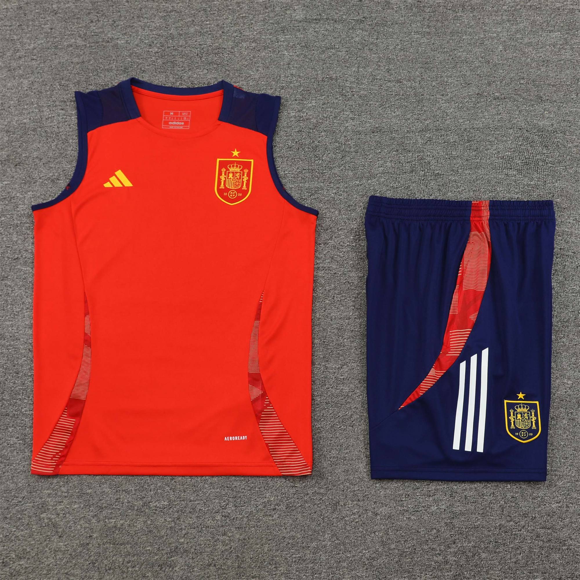Spain 24-25 Vest Training Set - Red - UnitedFutballJersey