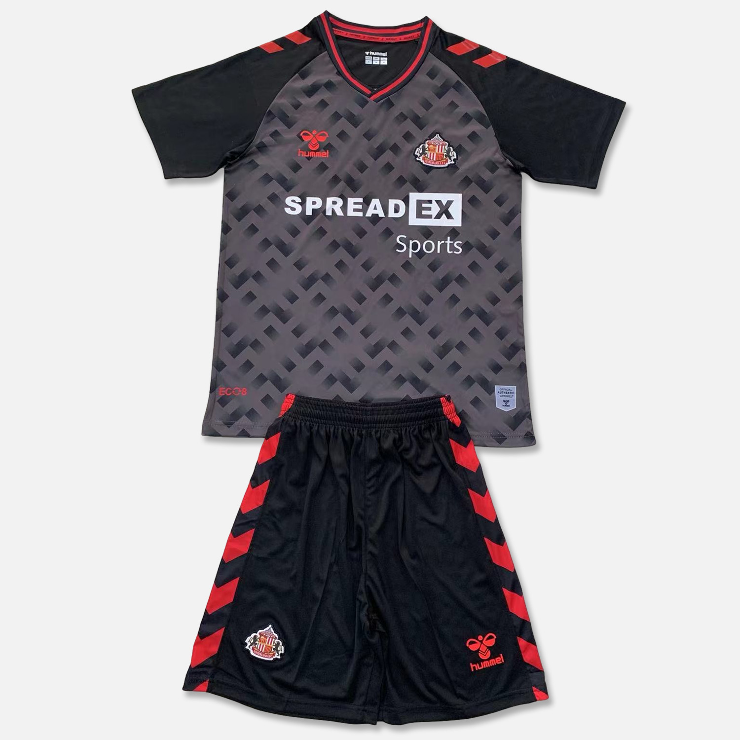 Sunderland 24-25 Black Goalkeeper Men's Adult Jersey Set - Fans Version - UnitedFutballJersey