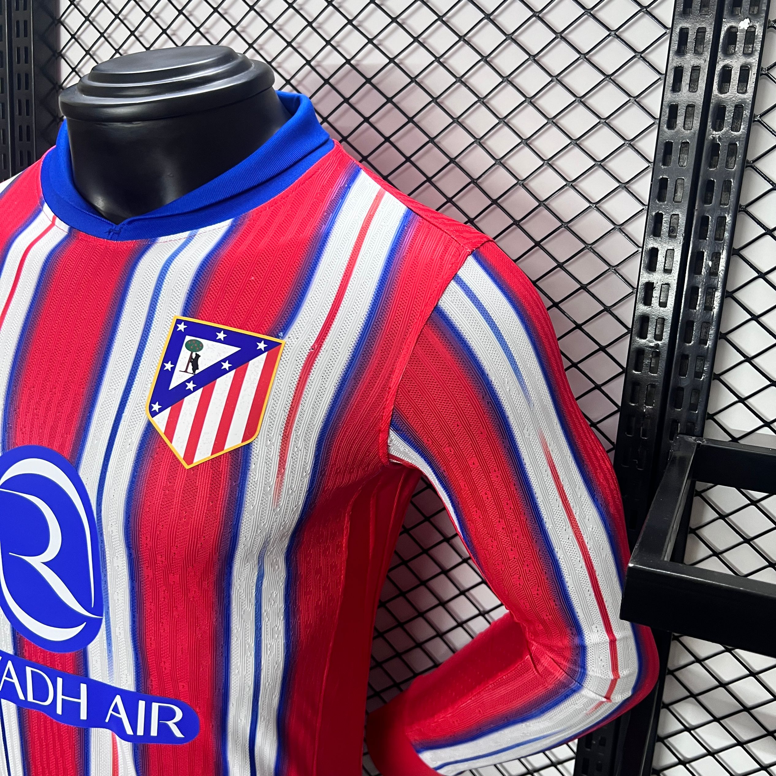 Atletico Madrid 24-25 Home Long Sleeve Jersey - Player Version - UnitedFutballJersey