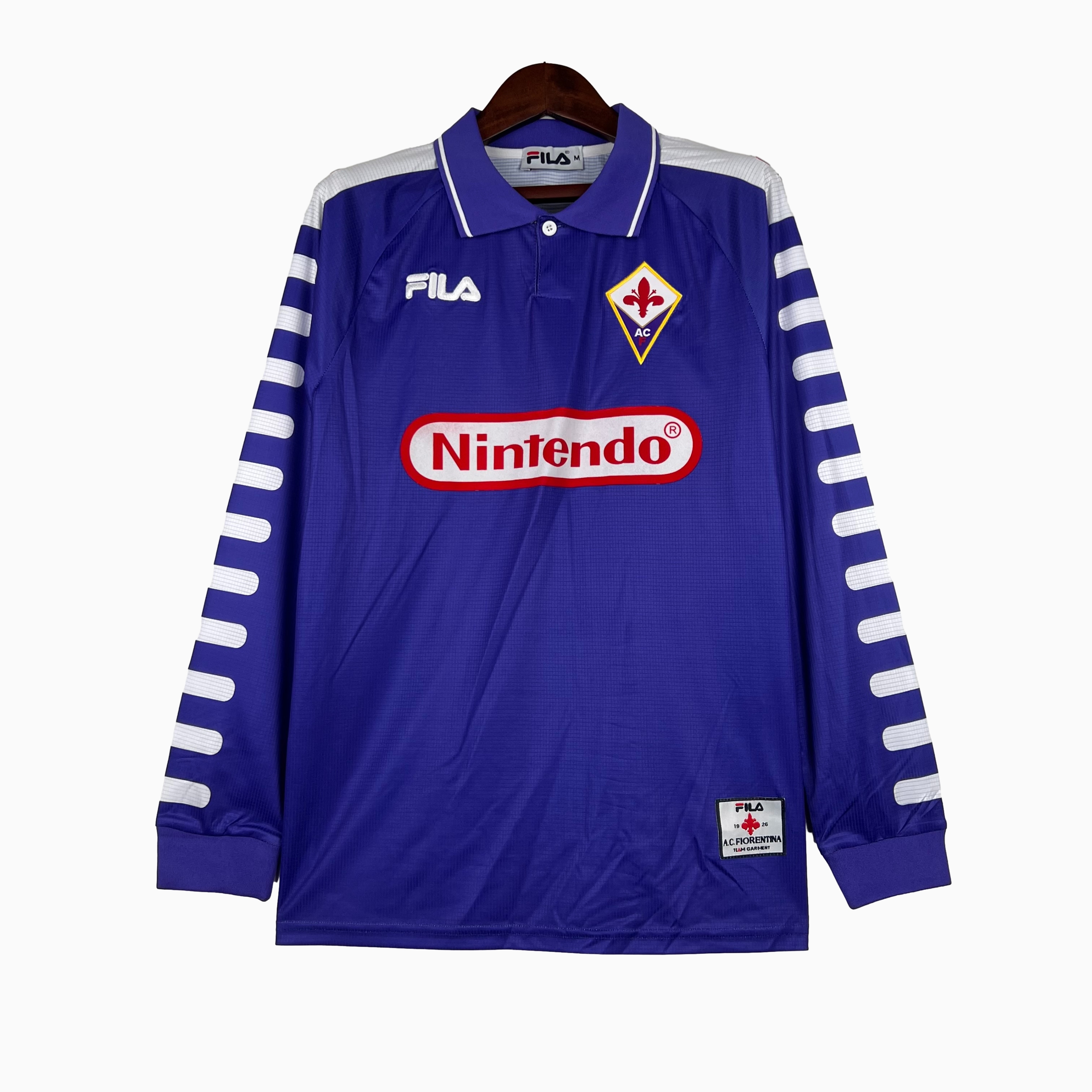 Retro Fiorentina 1998 Home Stadium Long Sleeve Jersey - UnitedFutballJersey