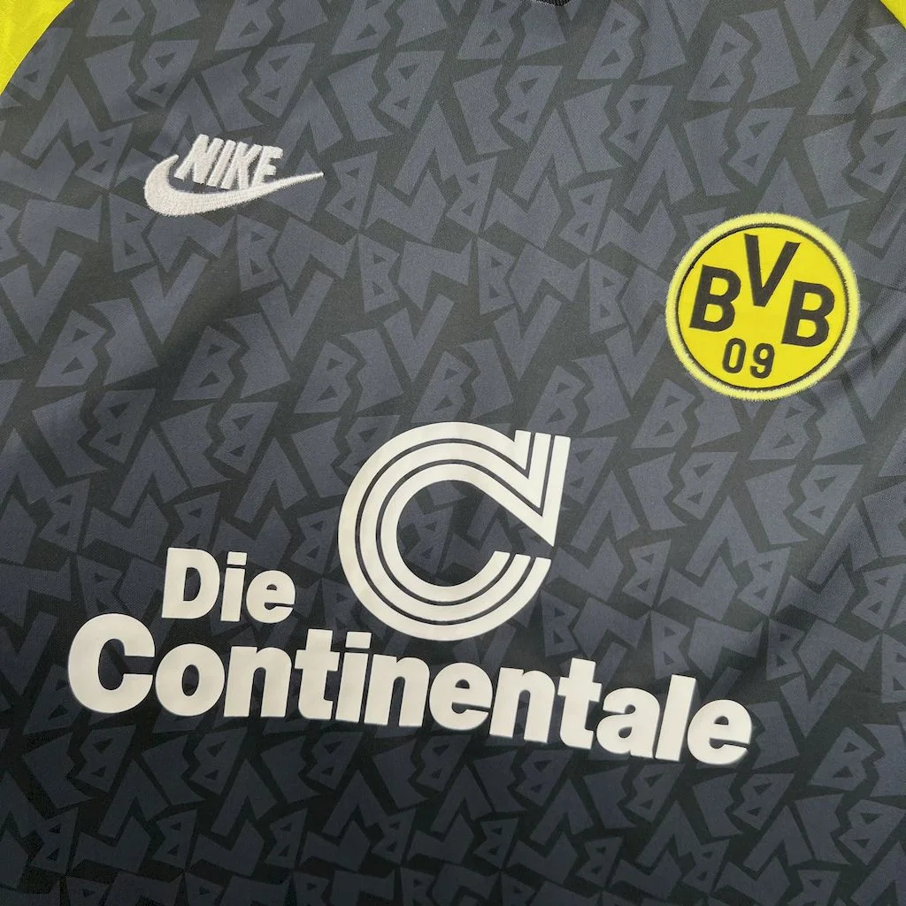 Retro Dortmund 1995-96 Away Long Sleeves Jersey - UnitedFutballJersey
