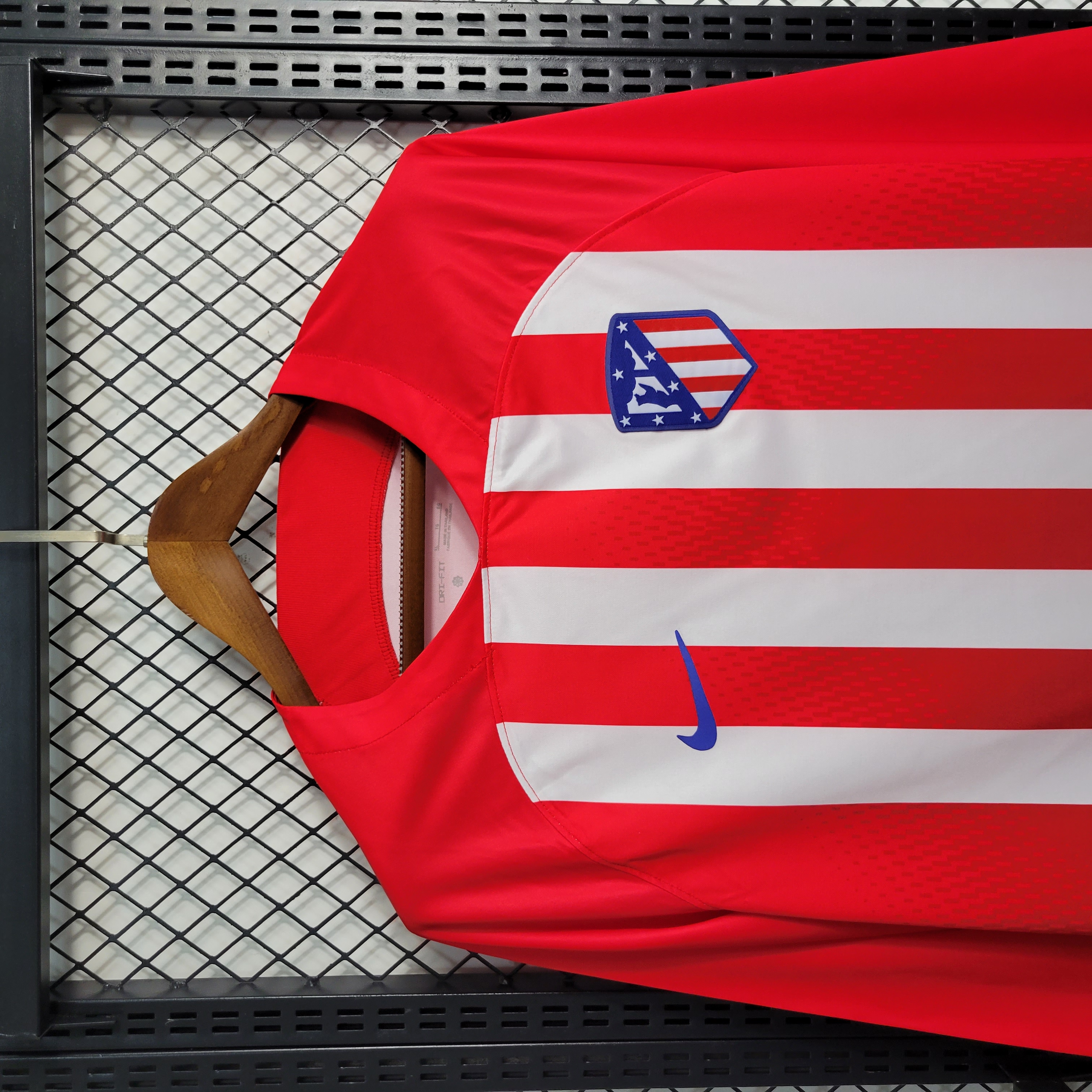 23/24 Atletico Madrid Home Long Sleeve Fans Jersey - UnitedFutballJersey
