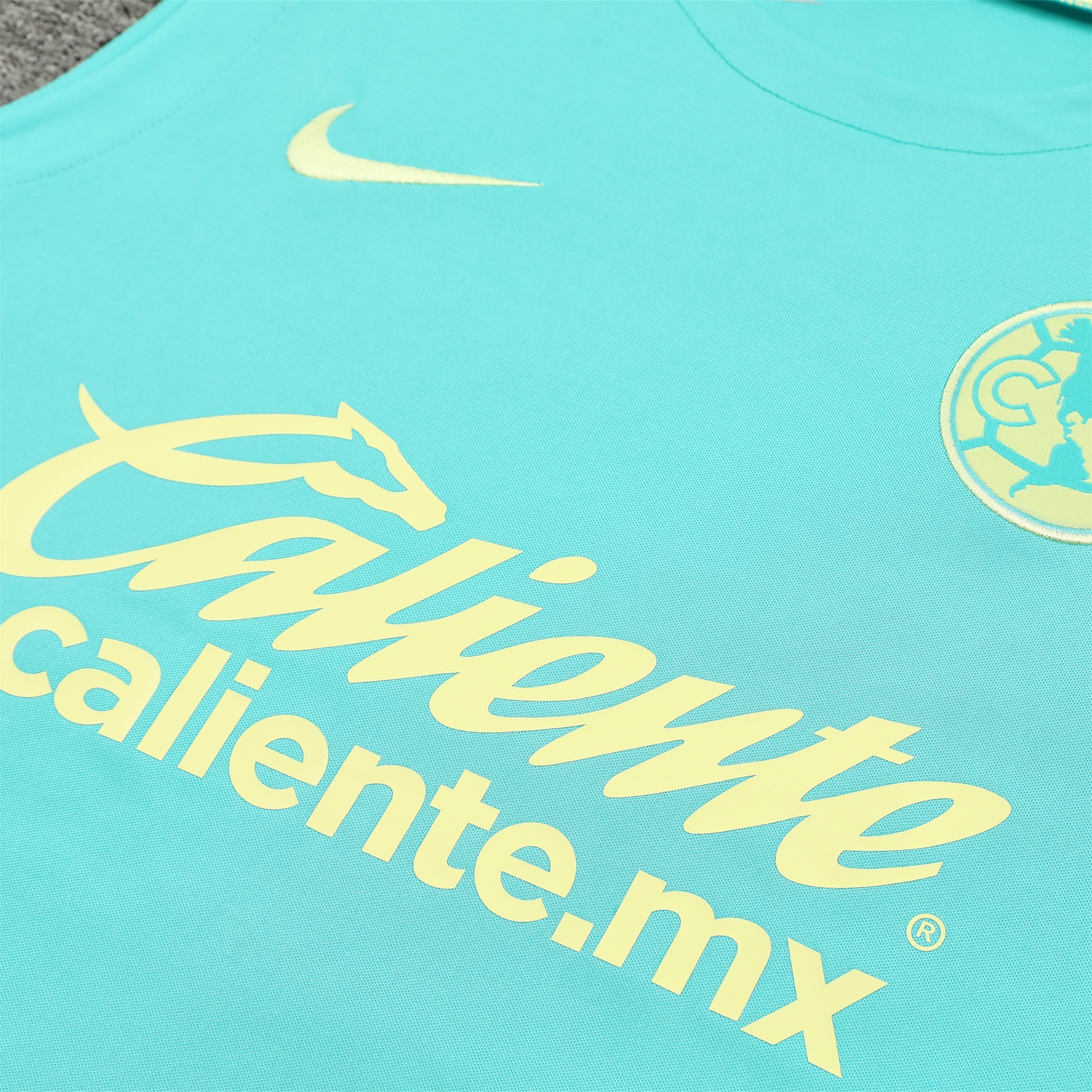 Club América 24-25 Vest Training Set - Light Green Vest & Grey Shorts - UnitedFutballJersey