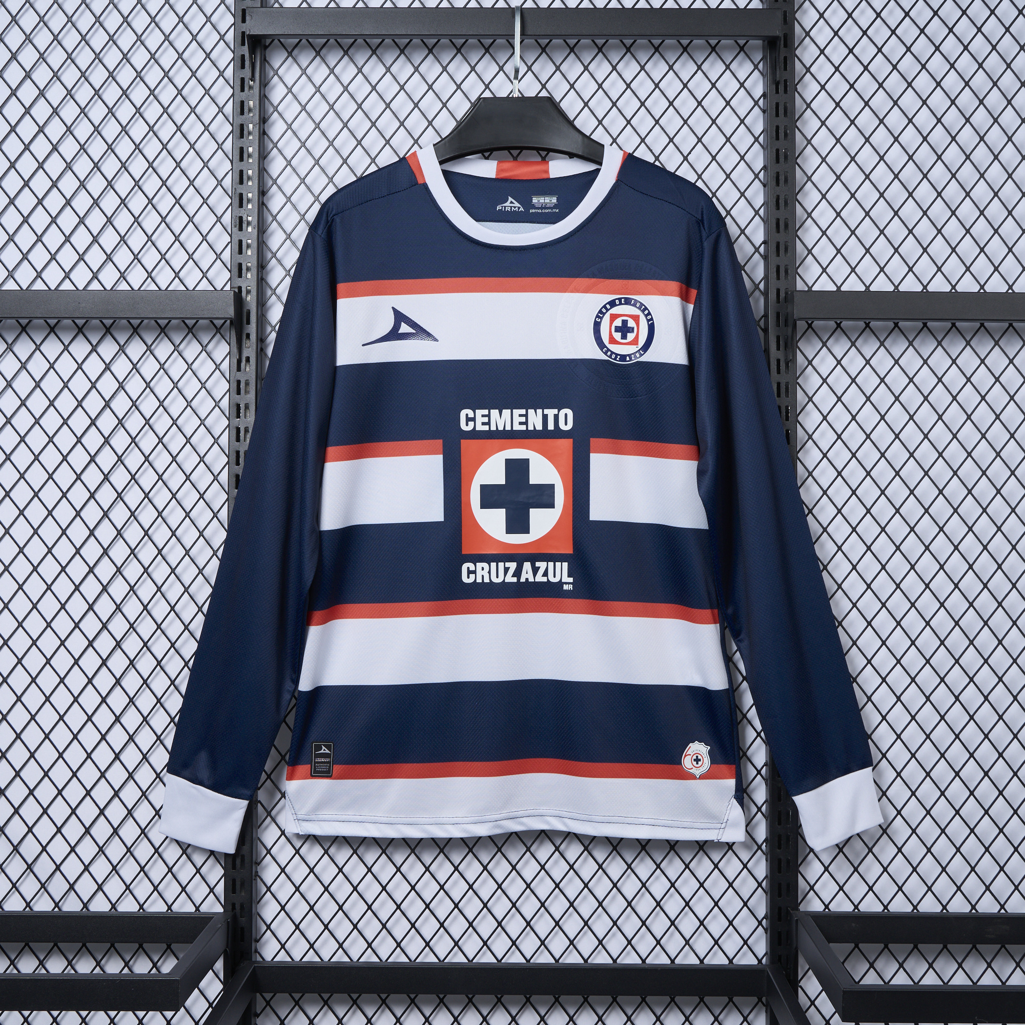 Cruz Azul 24-25 Blue Goalkeeper Long Sleeve Jersey - Fans Version - UnitedFutballJersey