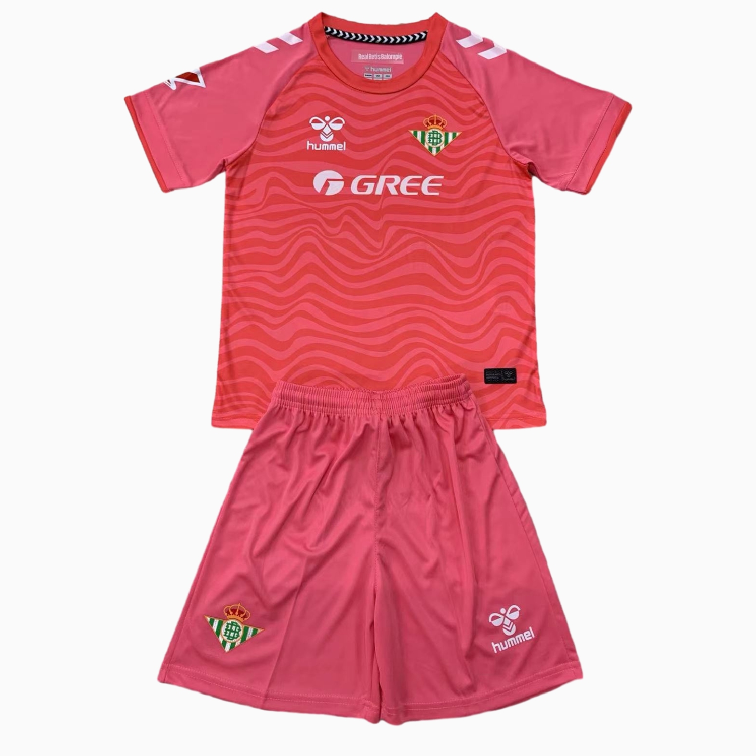 Real Betis 24-25 Pink Goalkeeper Men's Adult Jersey Set - Fans Version - UnitedFutballJersey