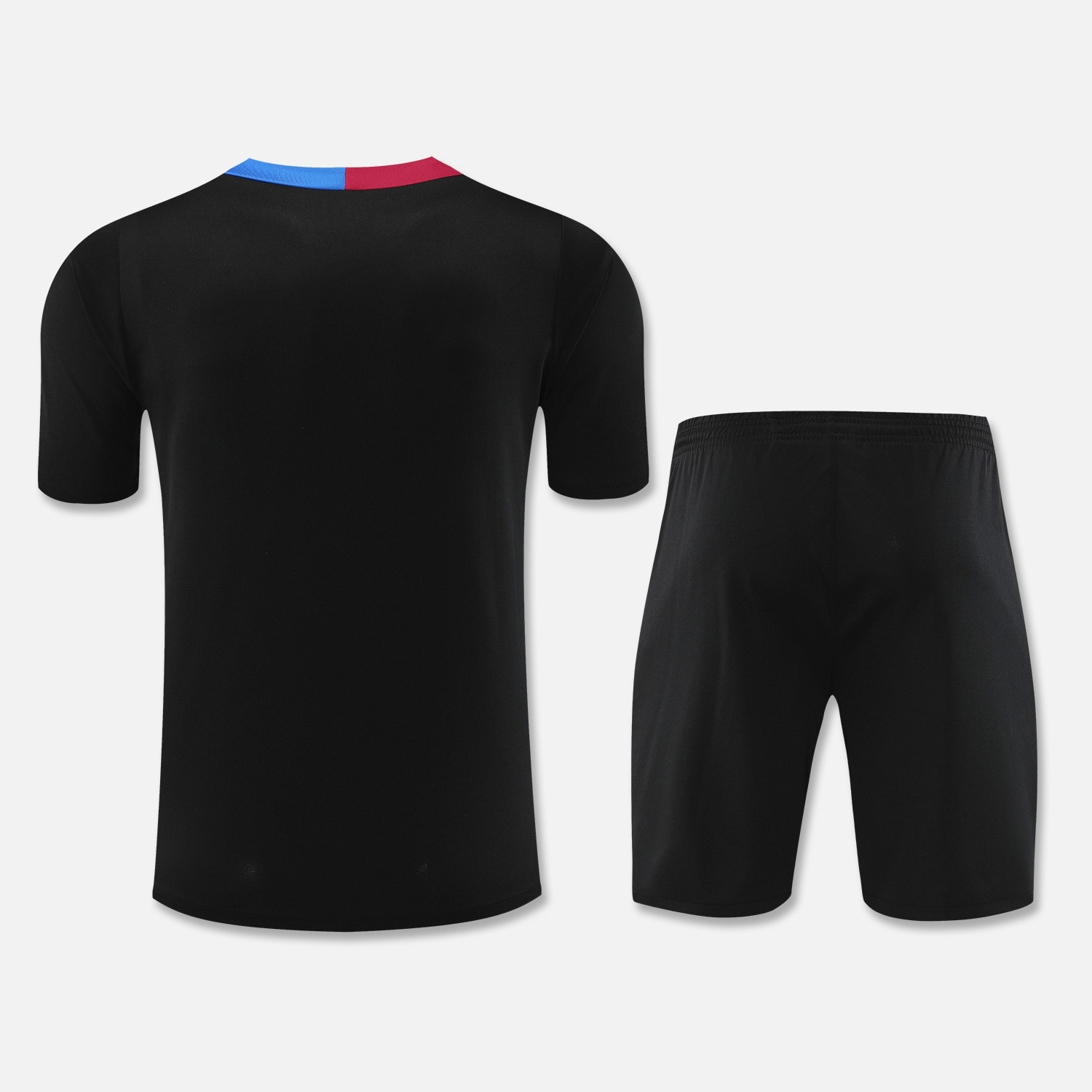 Barcelona 24-25 Short-Sleeve Training Set - Black Top & Shorts - UnitedFutballJersey