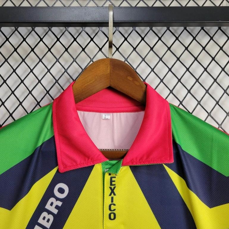 Retro Mexico 1994 Goalkeeper Red Yellow Jersey - UnitedFutballJersey