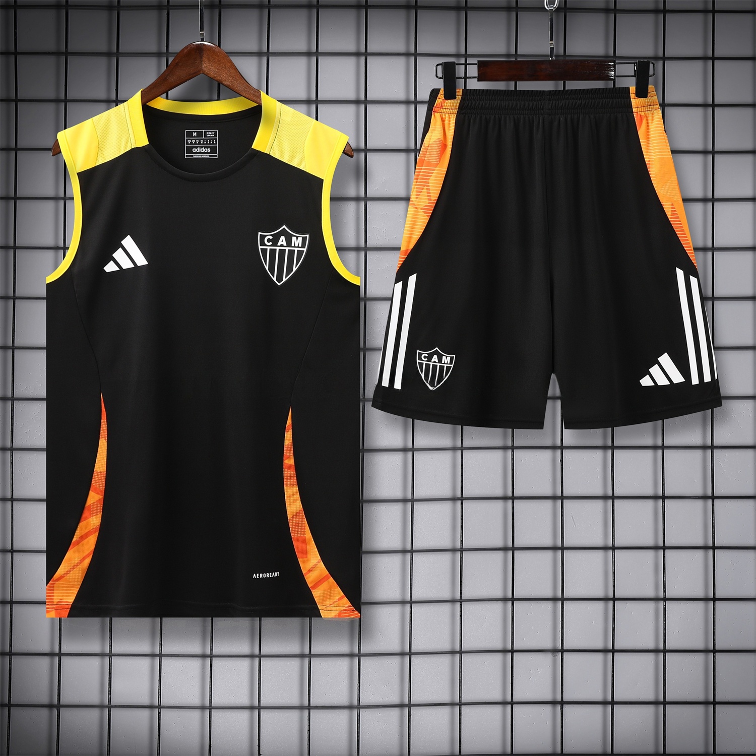 Atletico Mineiro 25-26 Vest Training Set - Black Vest With Black Shorts - UnitedFutballJersey