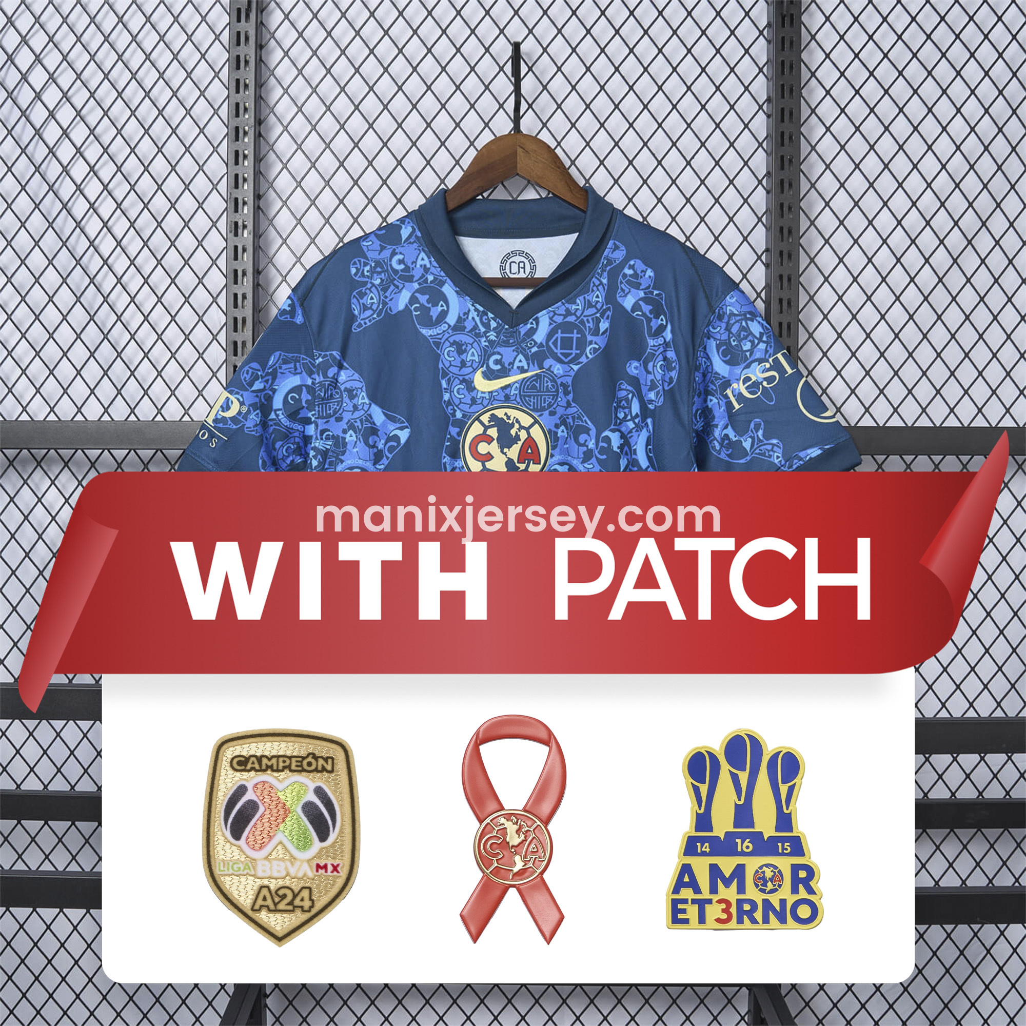 【NEW】Club América 24-25 Away Jersey - Fans Version - UnitedFutballJersey