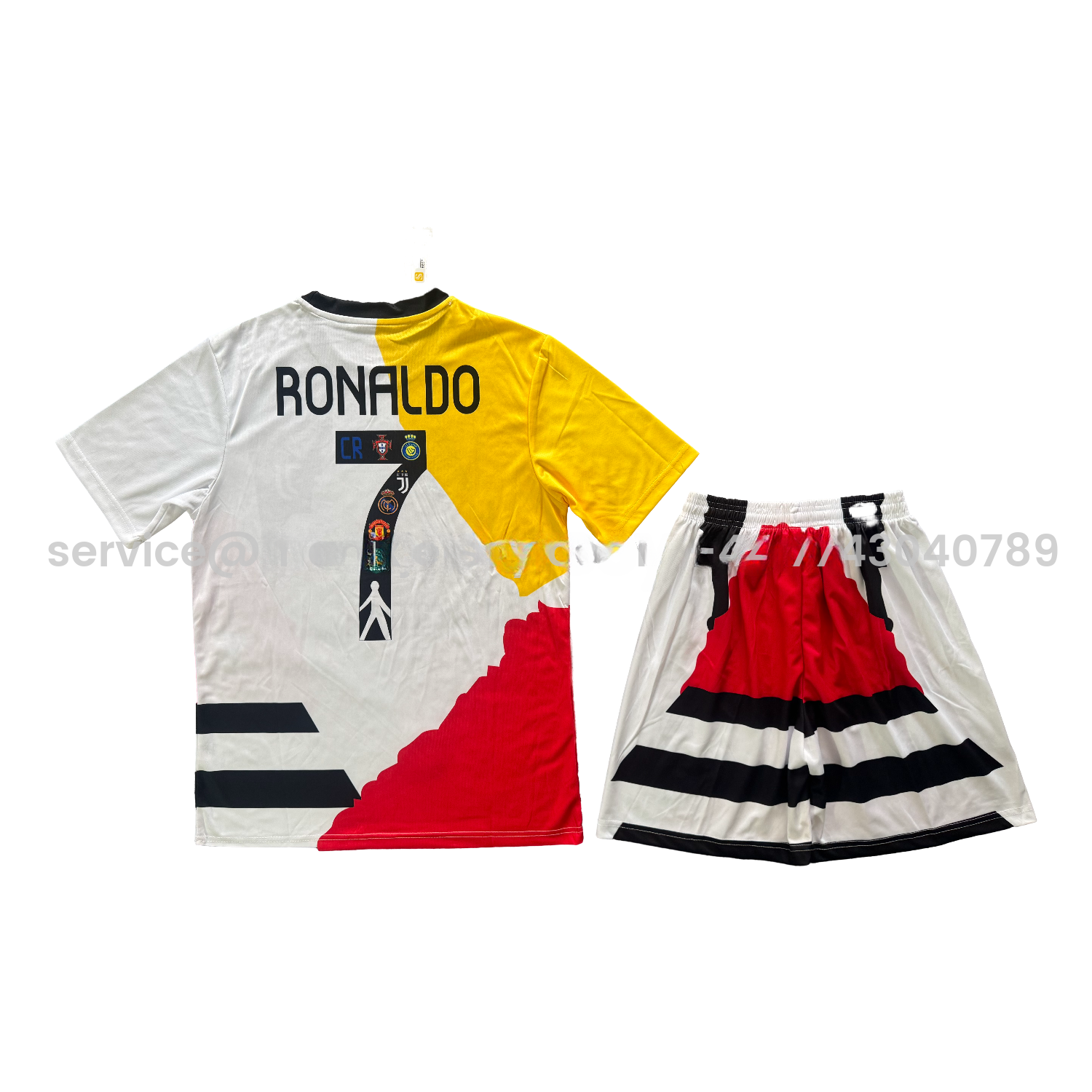 Cristiano Ronaldo Career Commemorative Men's Adult Jersey Set - Fans Version with Ronaldo #7 - Real Madrid Manchester United Juventus Portugal Al Nassr Sporting CP - UnitedFutballJersey
