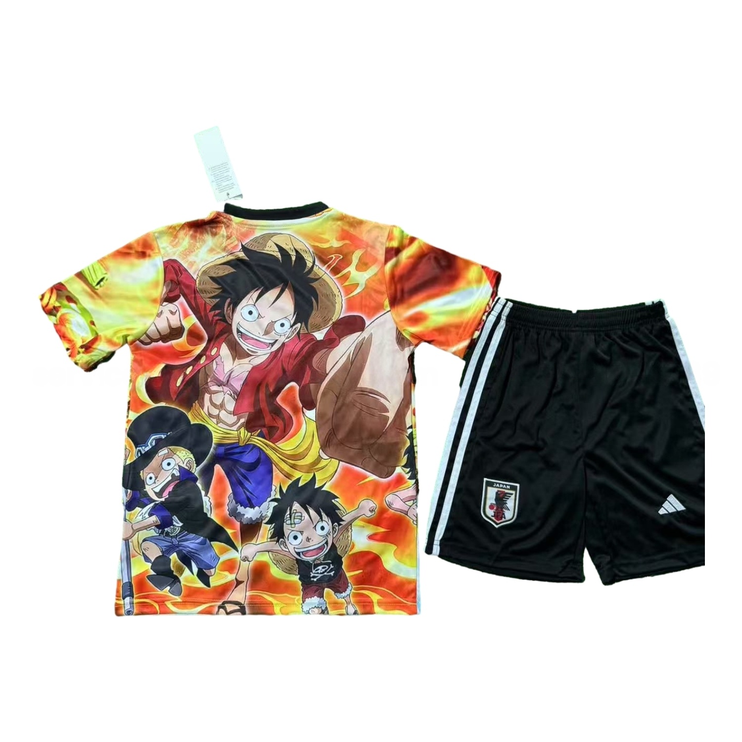 Japan 25-26 Luffy & Ace & Sabo's Fiery Triple-Attack Special Kids Kit - UnitedFutballJersey