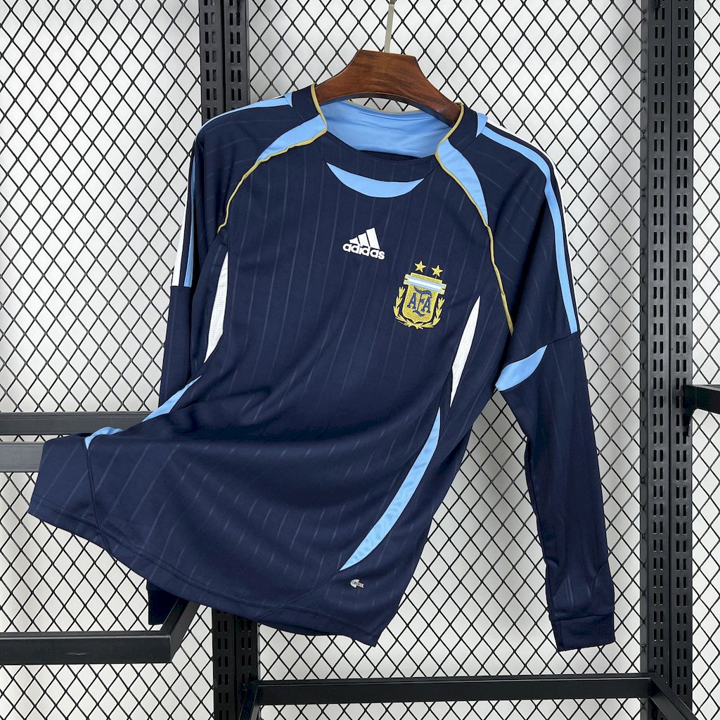 Retro Argentina 2006 Away Long Sleeves Jersey - UnitedFutballJersey