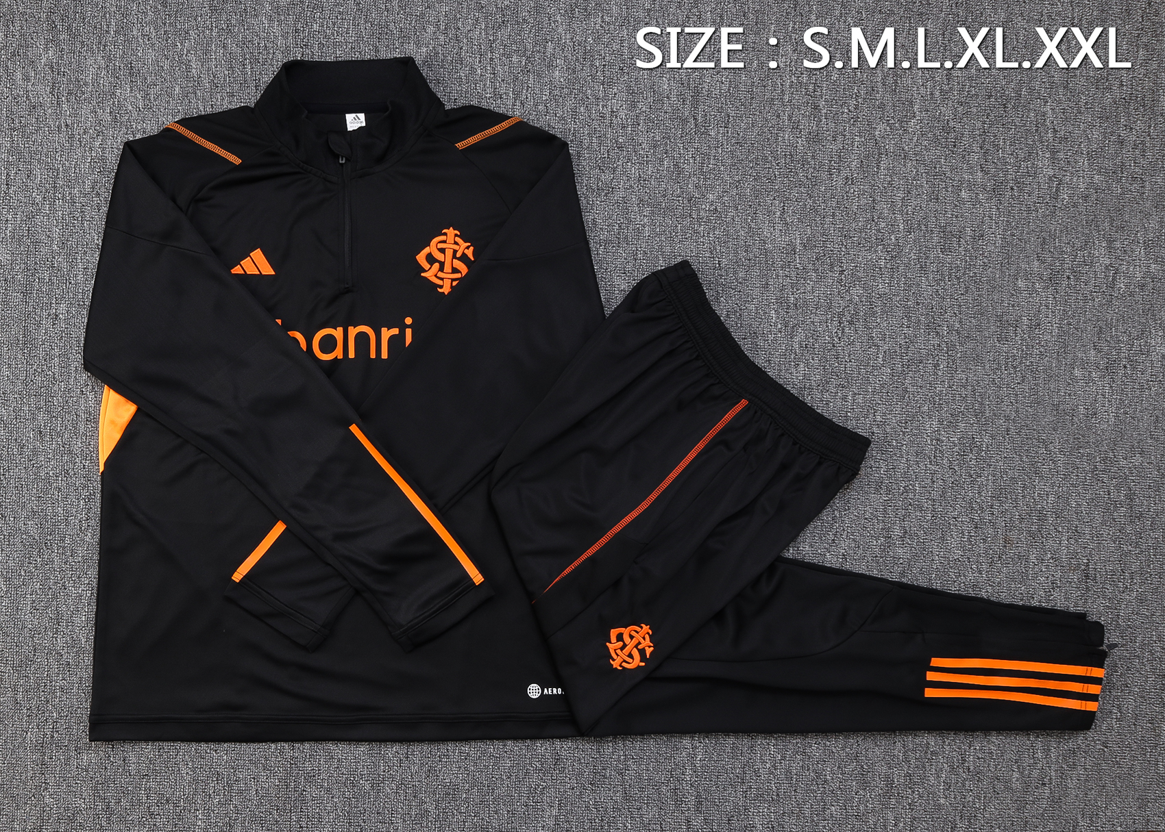 Sport Club Internacional 23-24 Long Sleeve Training Set -Black - UnitedFutballJersey