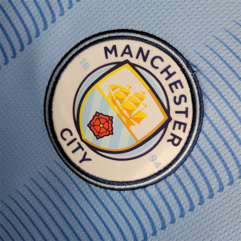 Manchester City 23-24 Home Jersey - Fans Version - UnitedFutballJersey