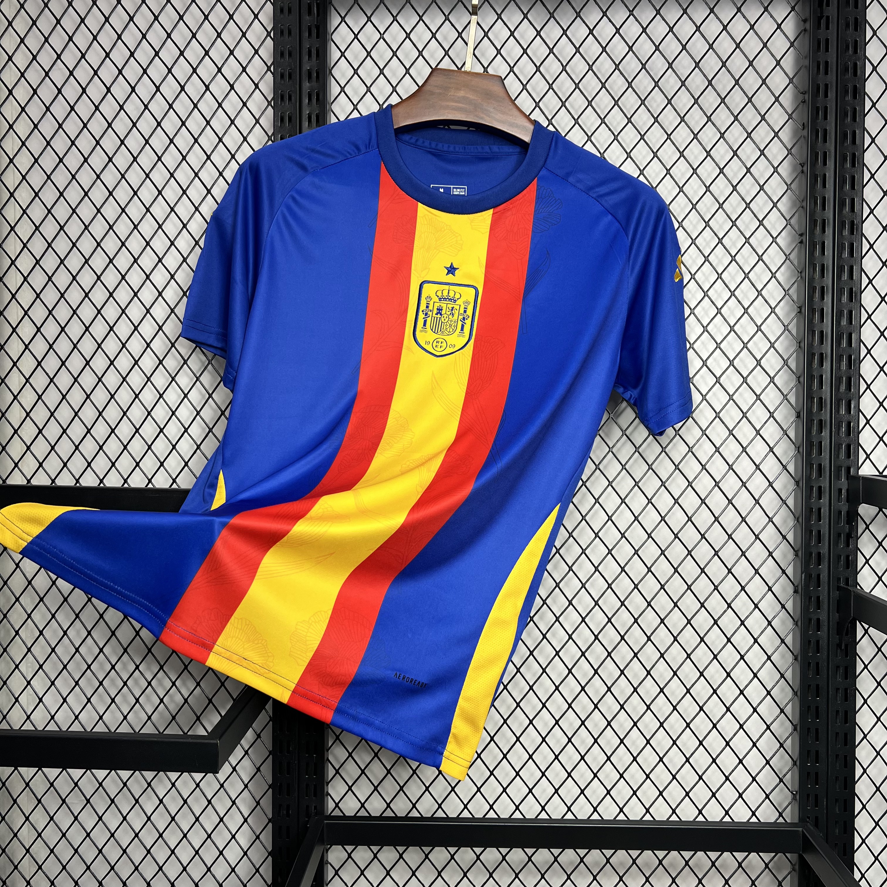 Spain 2024 Pre-Match Training Jersey - Fans Version - UnitedFutballJersey