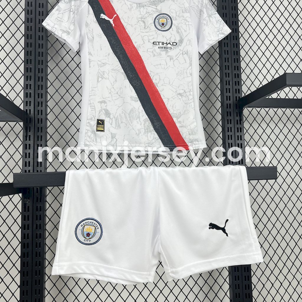 Manchester City 25-26 Away Kids Kit - UnitedFutballJersey