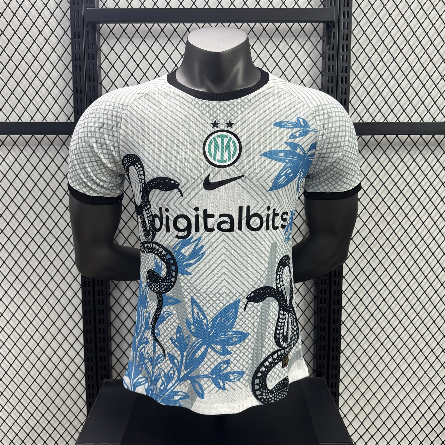 Inter Milan 25-26 Black Snake Special White Jersey - Player Version - UnitedFutballJersey