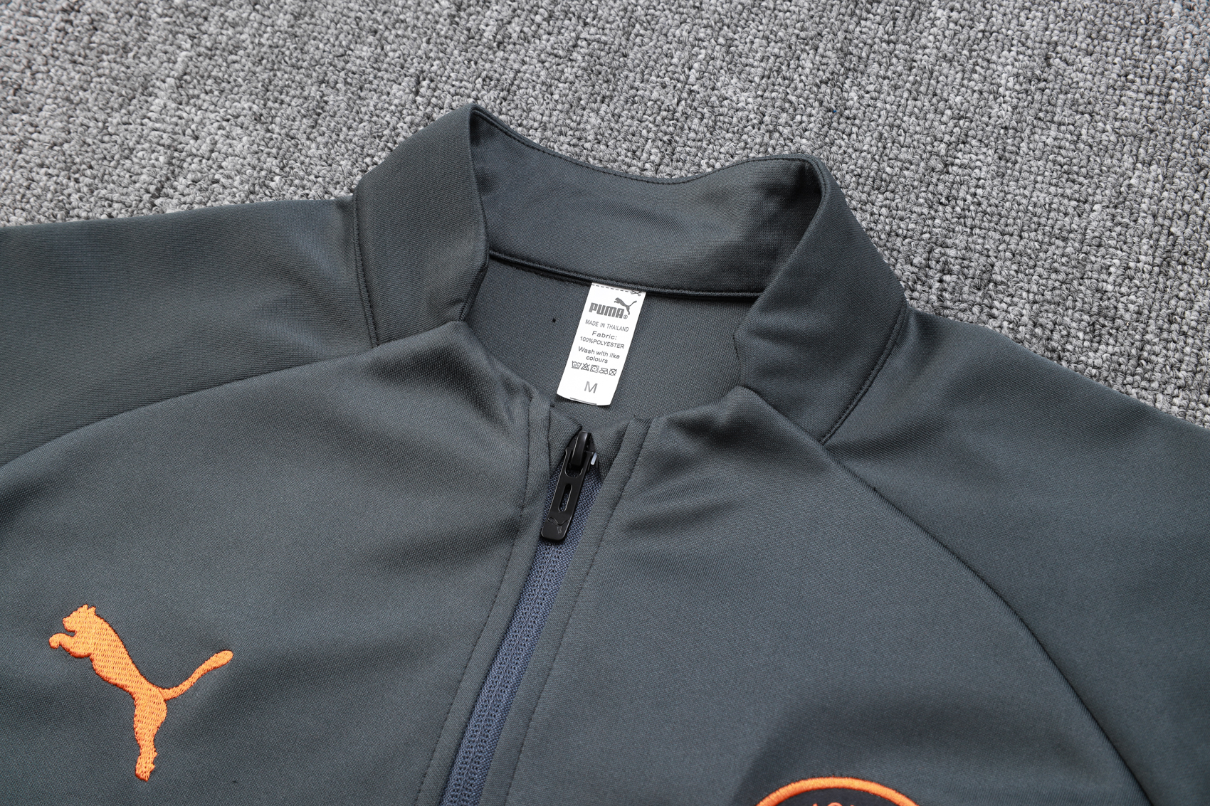 Manchester City 23-24 Jacket Training Tracksuit -Dark Grey - UnitedFutballJersey