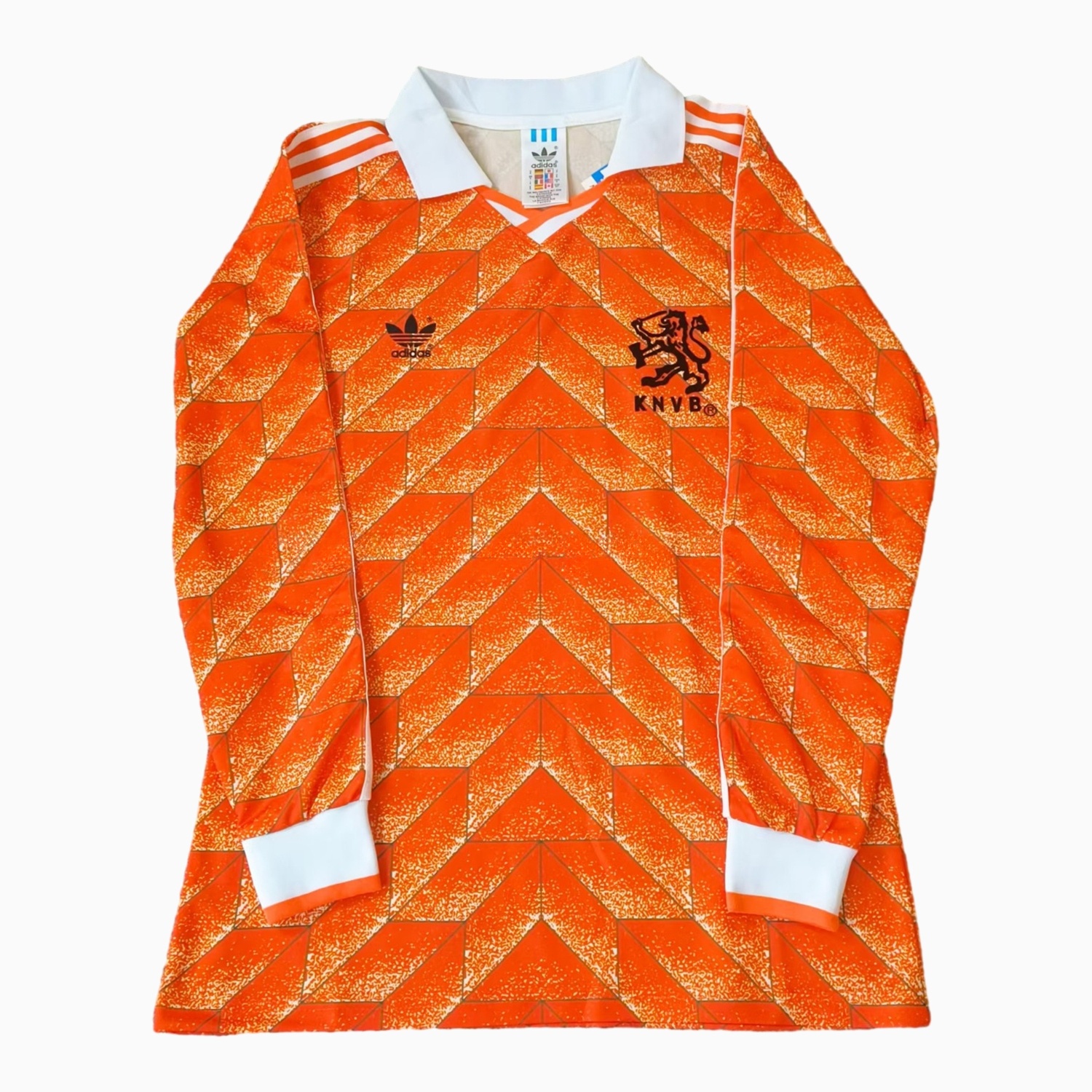 Retro Netherlands 1988 Home Long Sleeves Jersey - UnitedFutballJersey