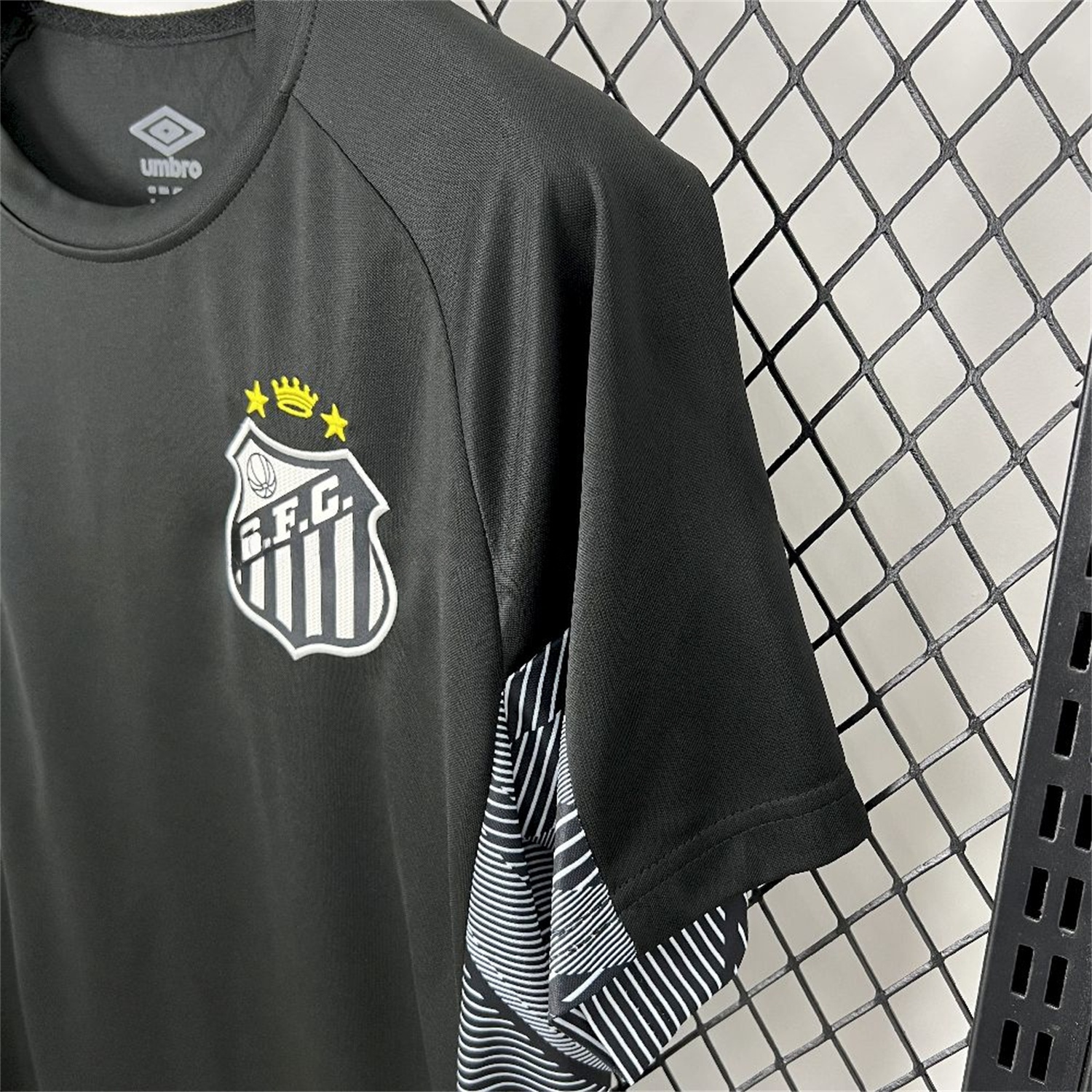 Santos 25-26 Black Goalkeeper Unsponsored Jersey - Fans Version - UnitedFutballJersey