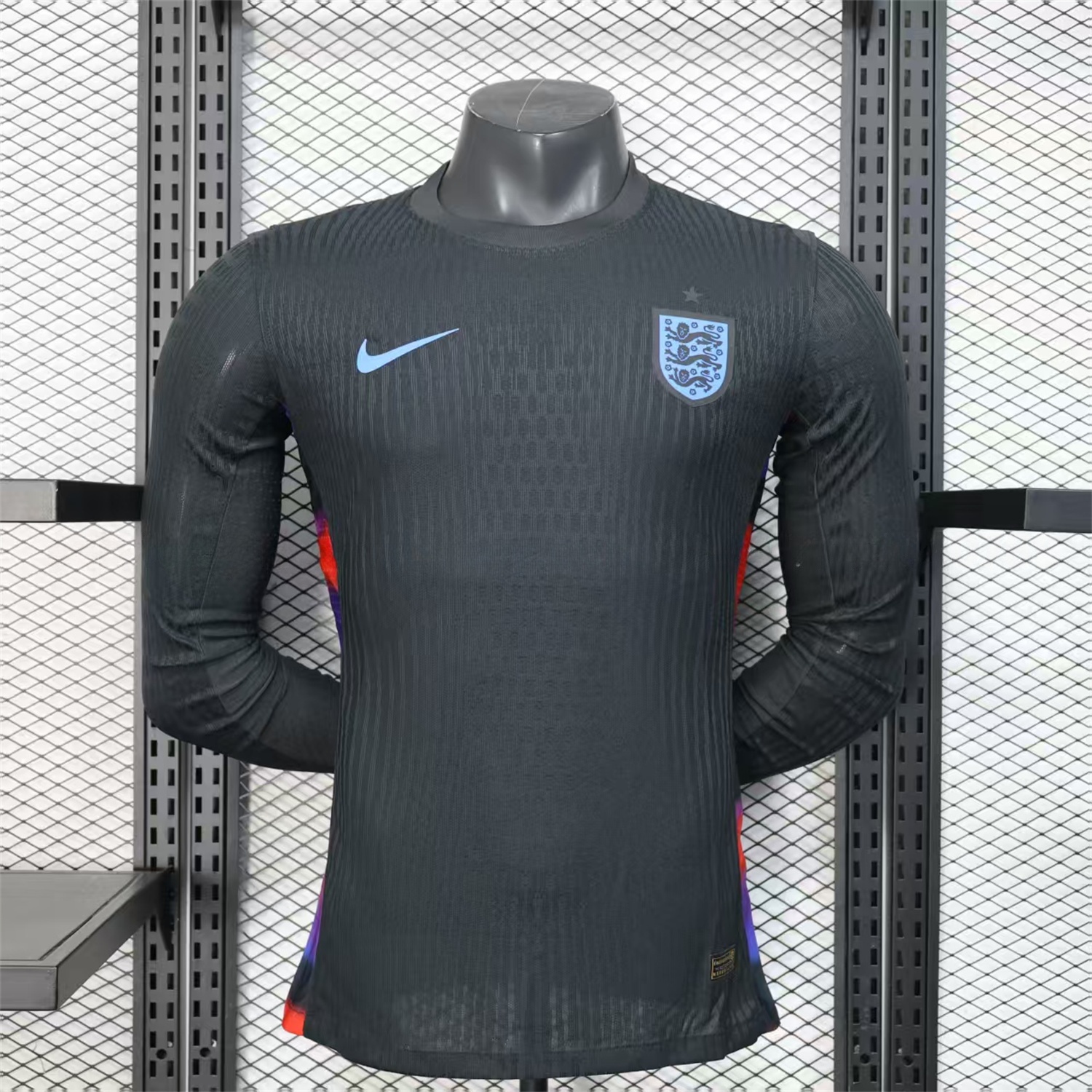 England 2025 Women's Team Away Jersey - Men's Long Sleeves Player Version - UnitedFutballJersey
