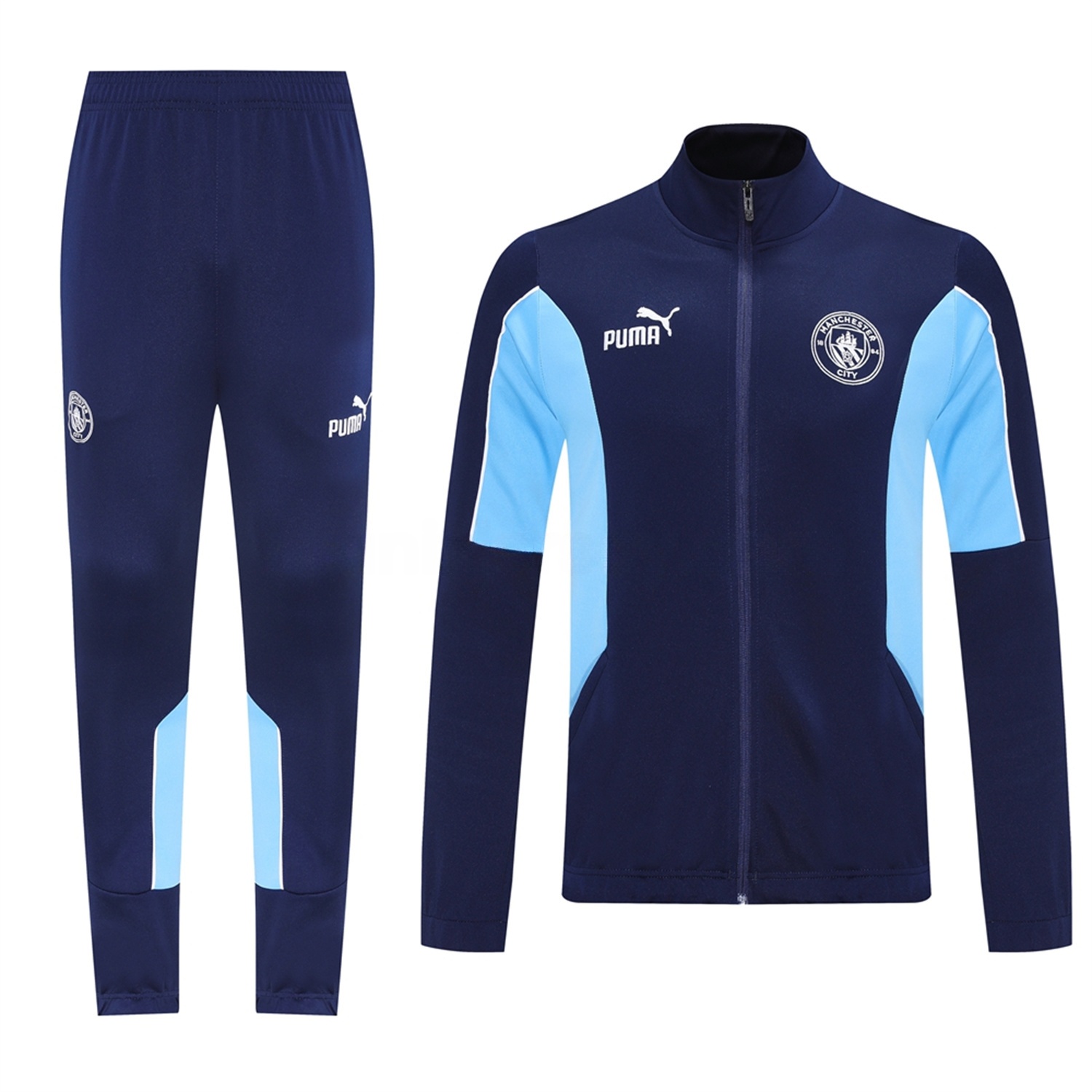 Manchester City 25-26 Jacket Training Tracksuit - Deep Blue Jackets & Pants - UnitedFutballJersey