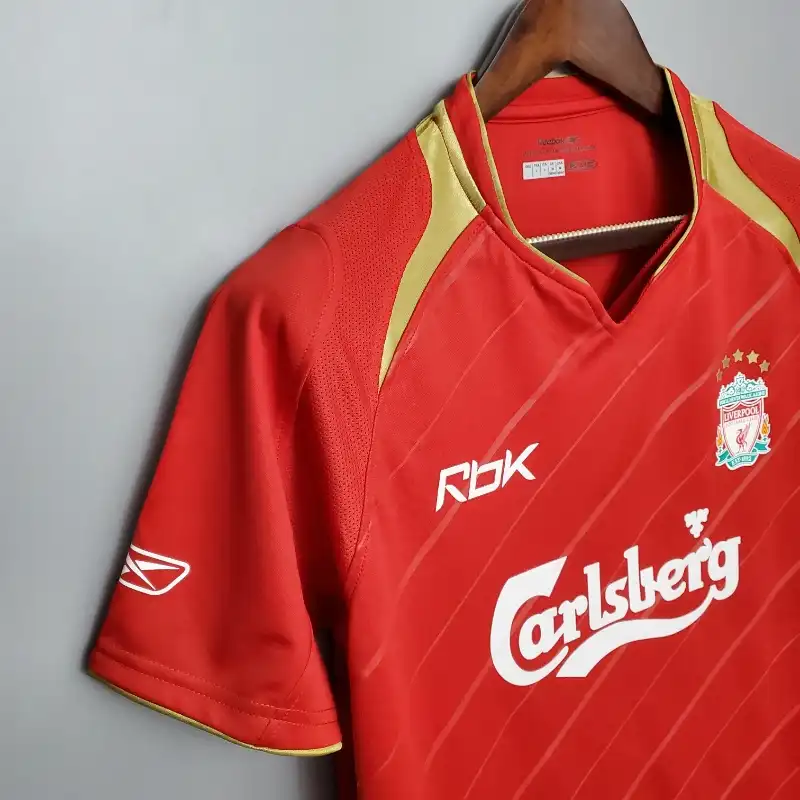 Retro Liver.pool 2005-06 European Home Stadium Jersey - UnitedFutballJersey
