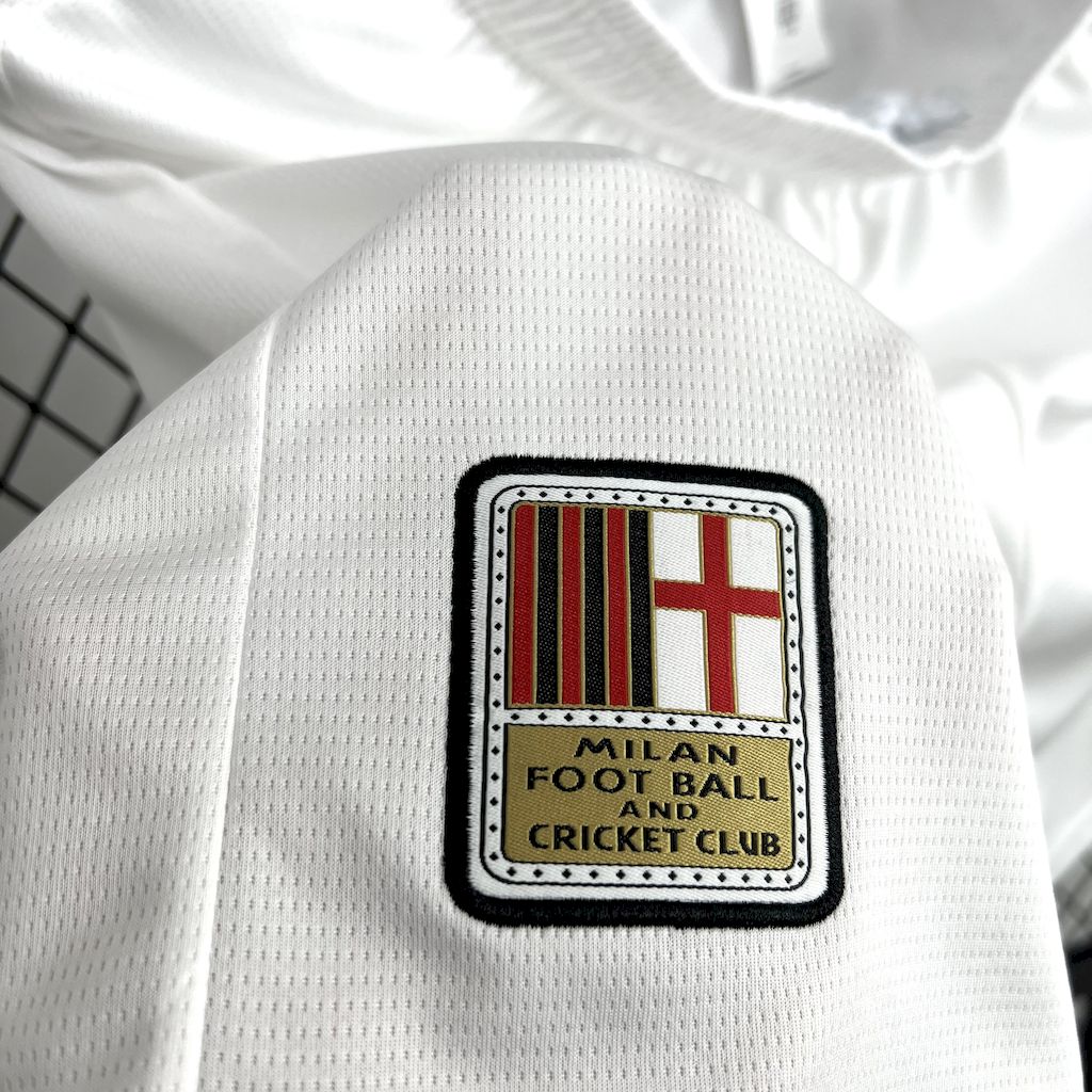 AC Milan 24-25 125th Anniversary Home White Shorts - Fans Version - UnitedFutballJersey