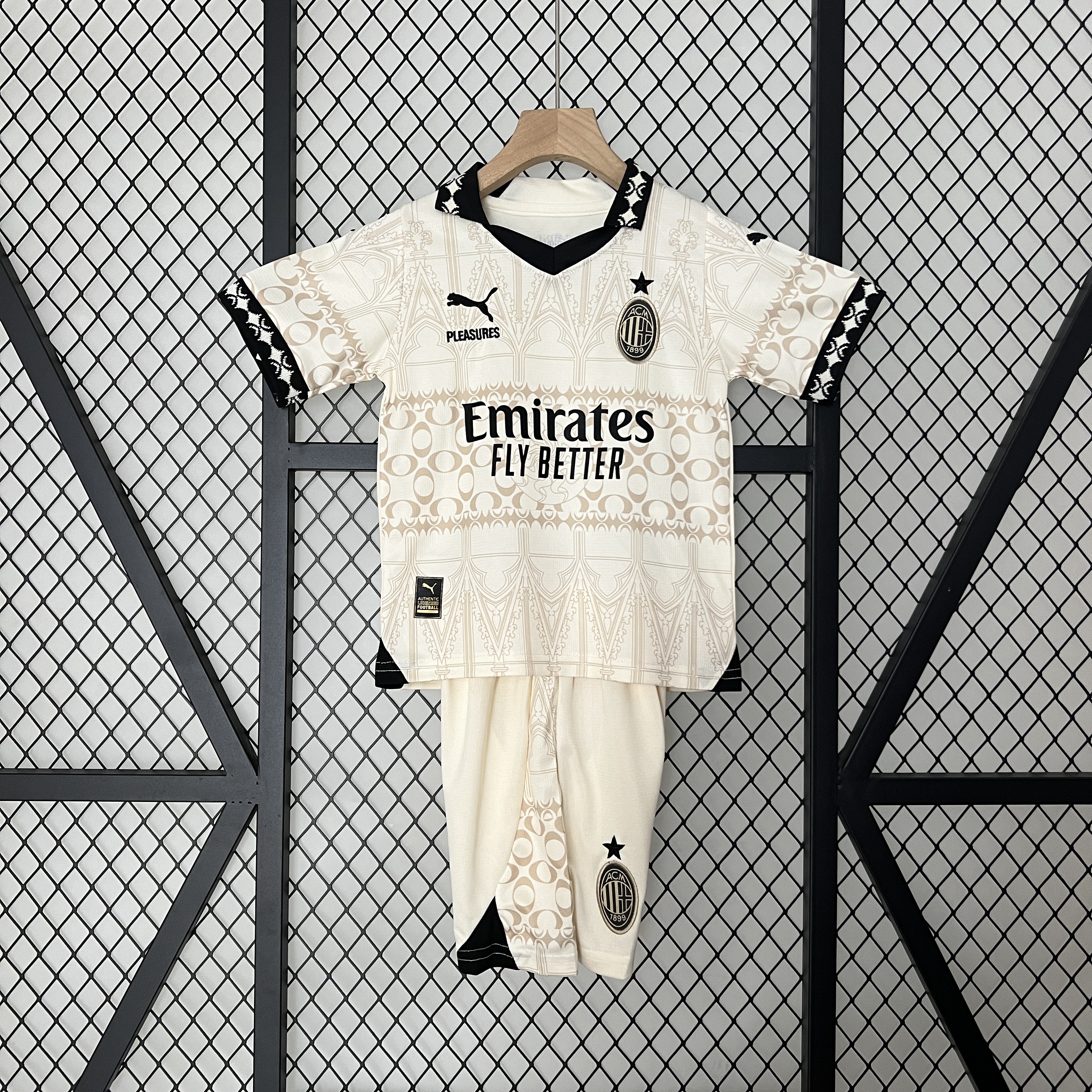 AC Milan 23-24 Fourth Goalkeeper Kids Kit - UnitedFutballJersey