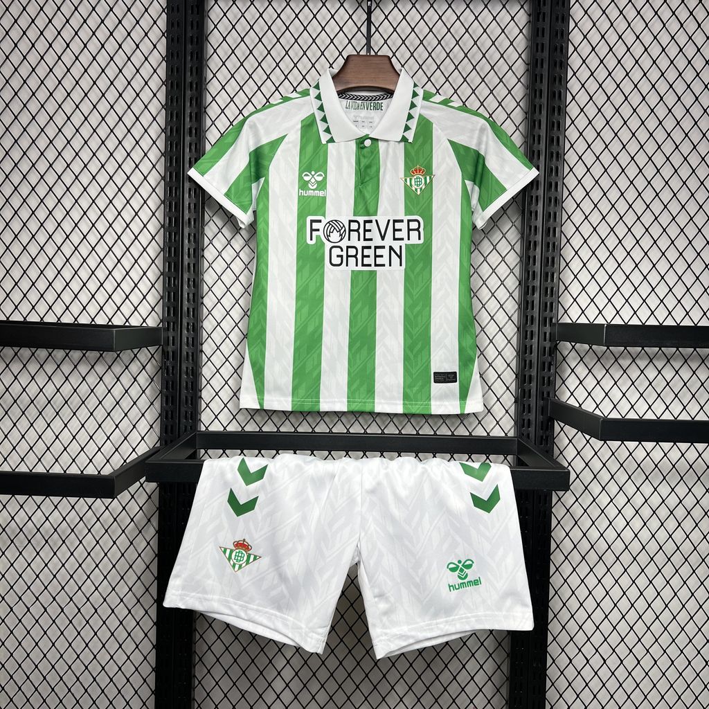 Real Betis 24-25 Home Stadium Kids Kit - UnitedFutballJersey