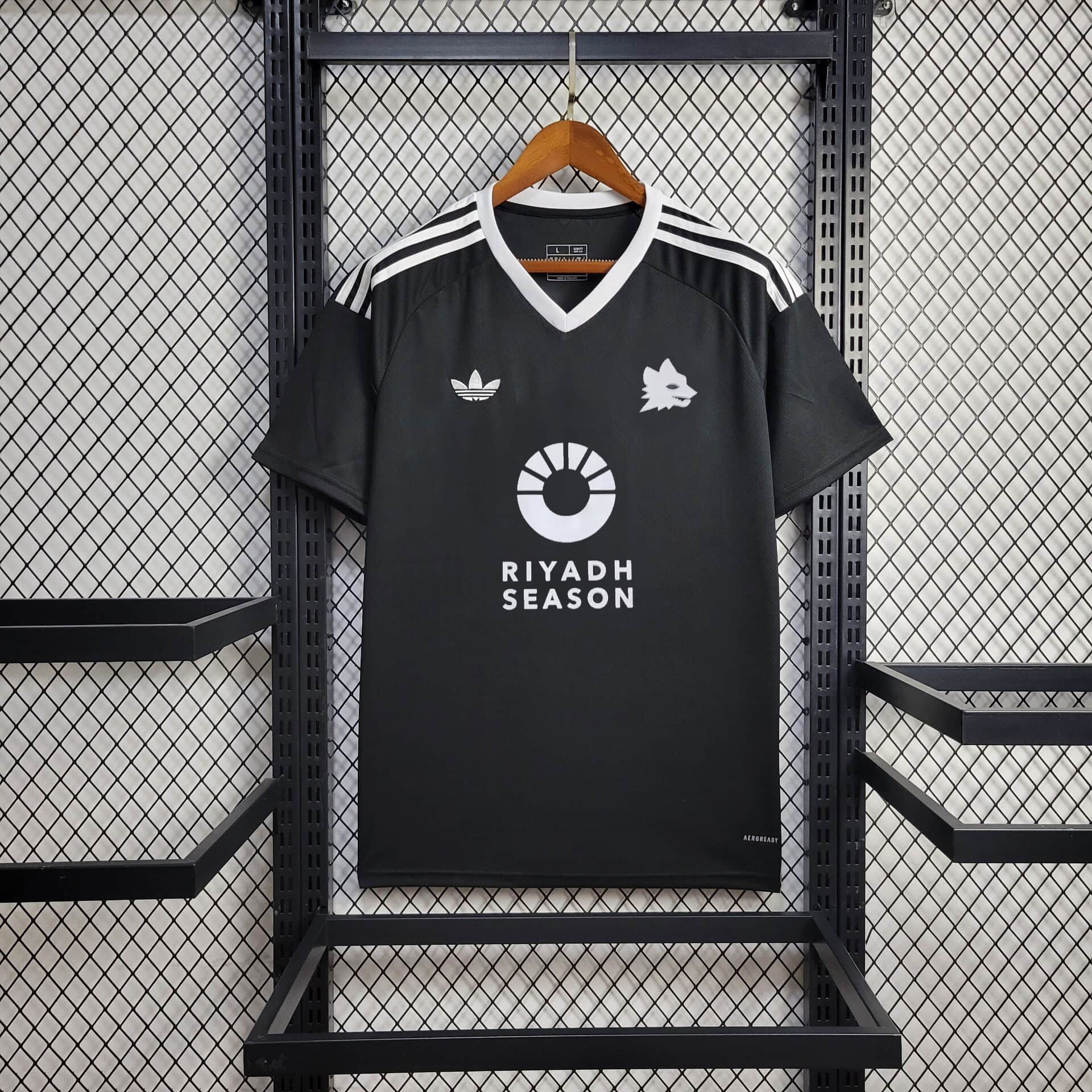 AS Roma 24-25 Third Goalkeeper Black Jersey - Fans Version - UnitedFutballJersey