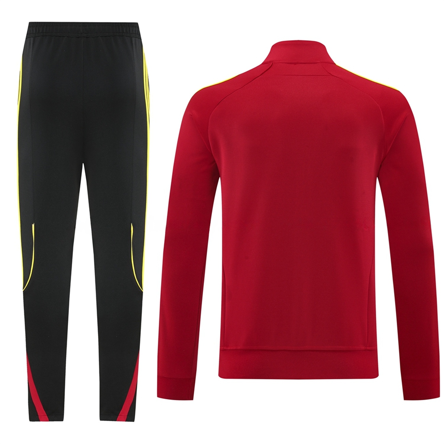 Arsenal 25-26 Jacket Training Tracksuit - Red Jackets & Black Pants - UnitedFutballJersey