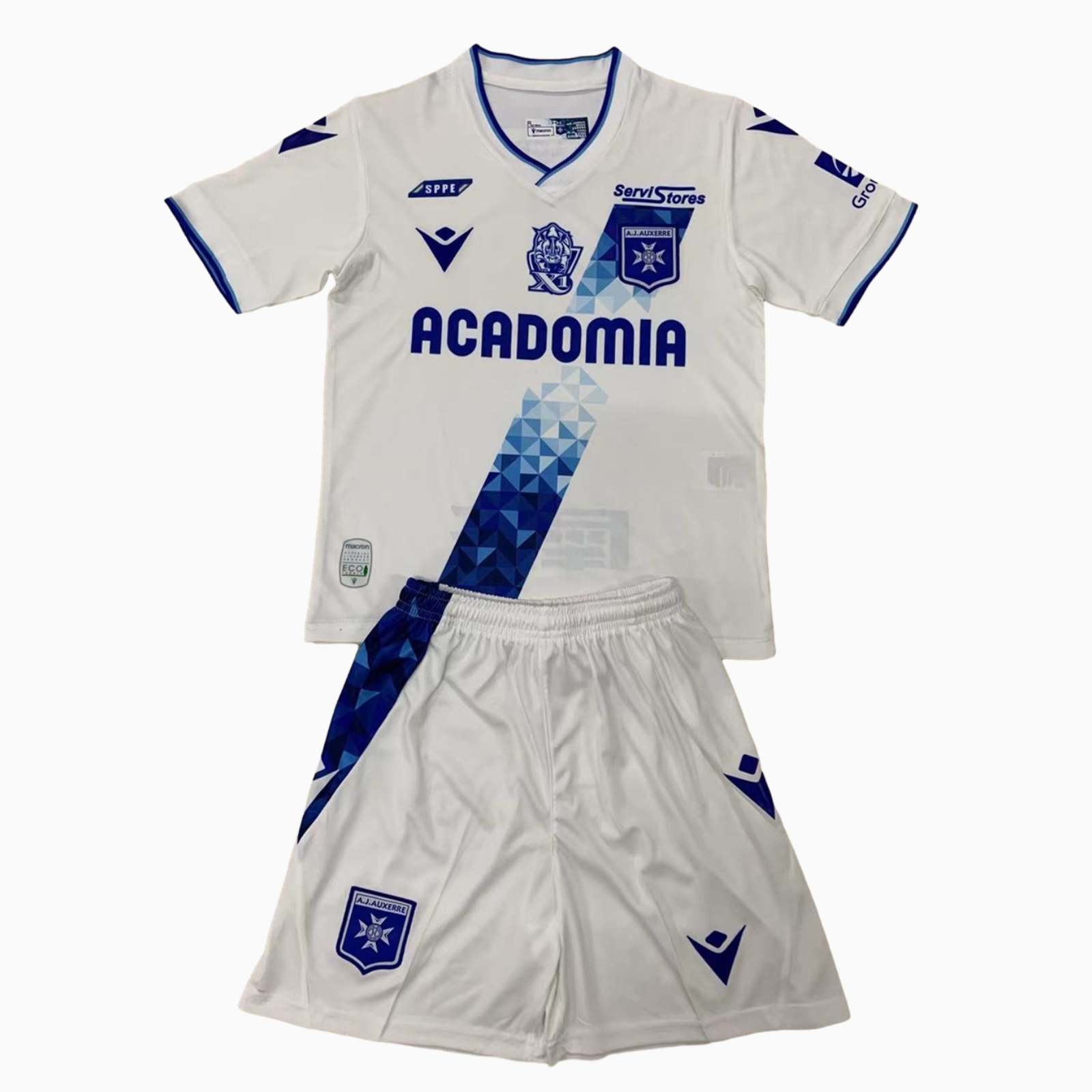 Auxerre 24-25 Home Men's Adult Jersey Set - Fans Version - UnitedFutballJersey