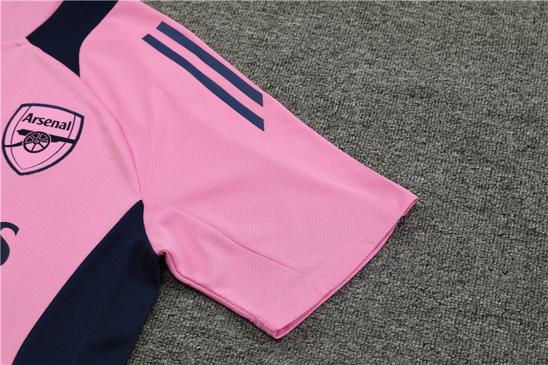Arsenal 24-25 Short-Sleeve Training Kids Kit - Pink - UnitedFutballJersey