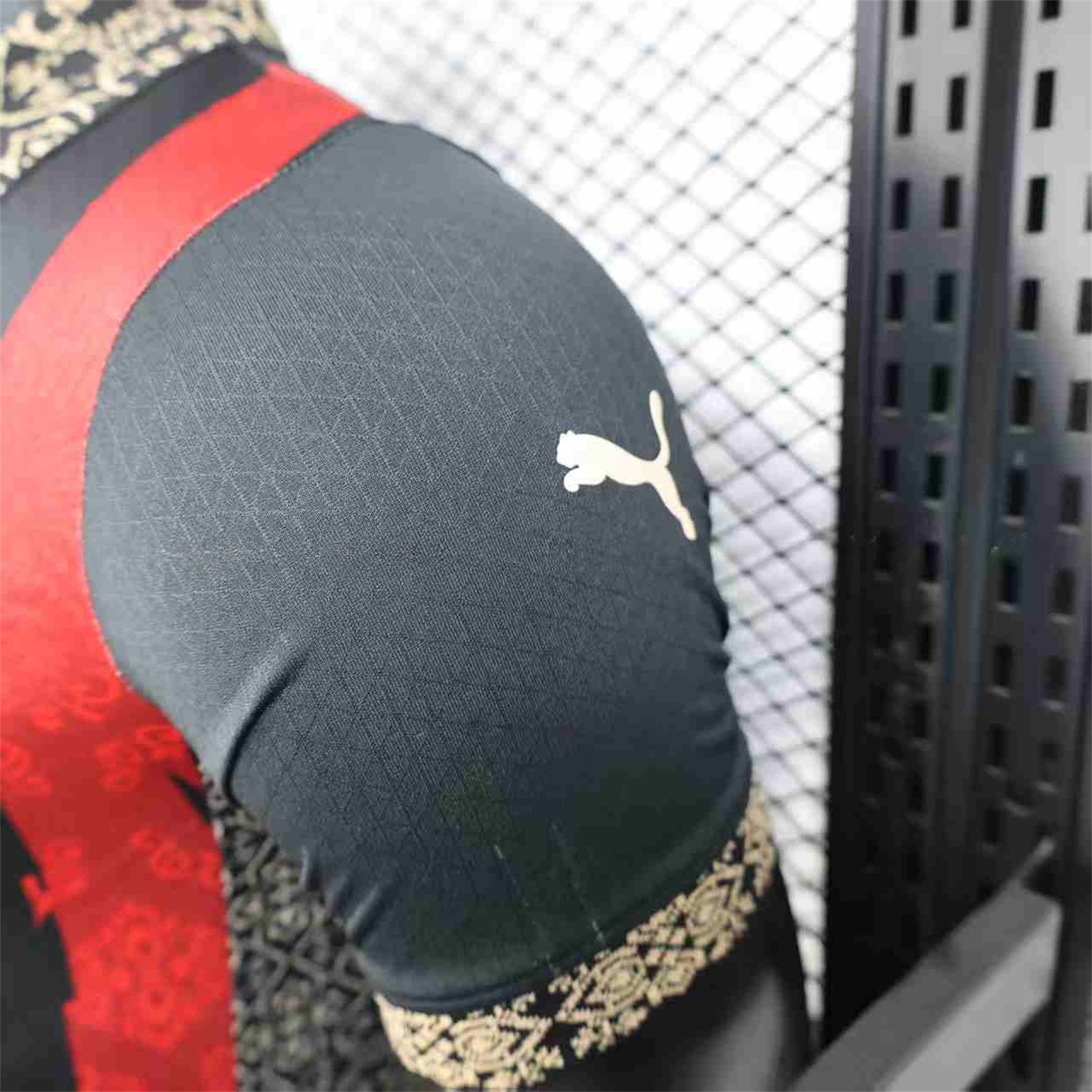 AC Milan 25-26 Team Name Advertisement Red & Black POLO Special Jersey - Player Version - UnitedFutballJersey
