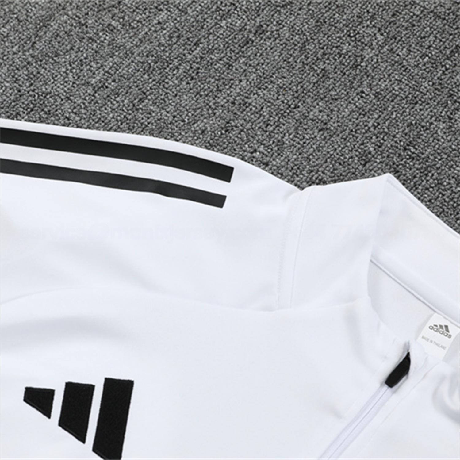 Ajax 25-26 Kids Long Sleeve Training Set - White Top and Black Pants - UnitedFutballJersey