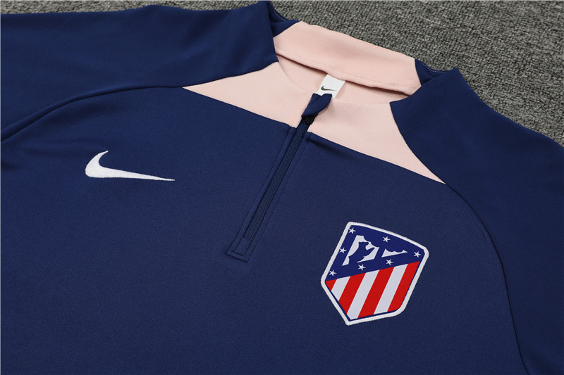 Atletico Madrid 23-24 Kids Long Sleeve Training Set Royal Blue - UnitedFutballJersey