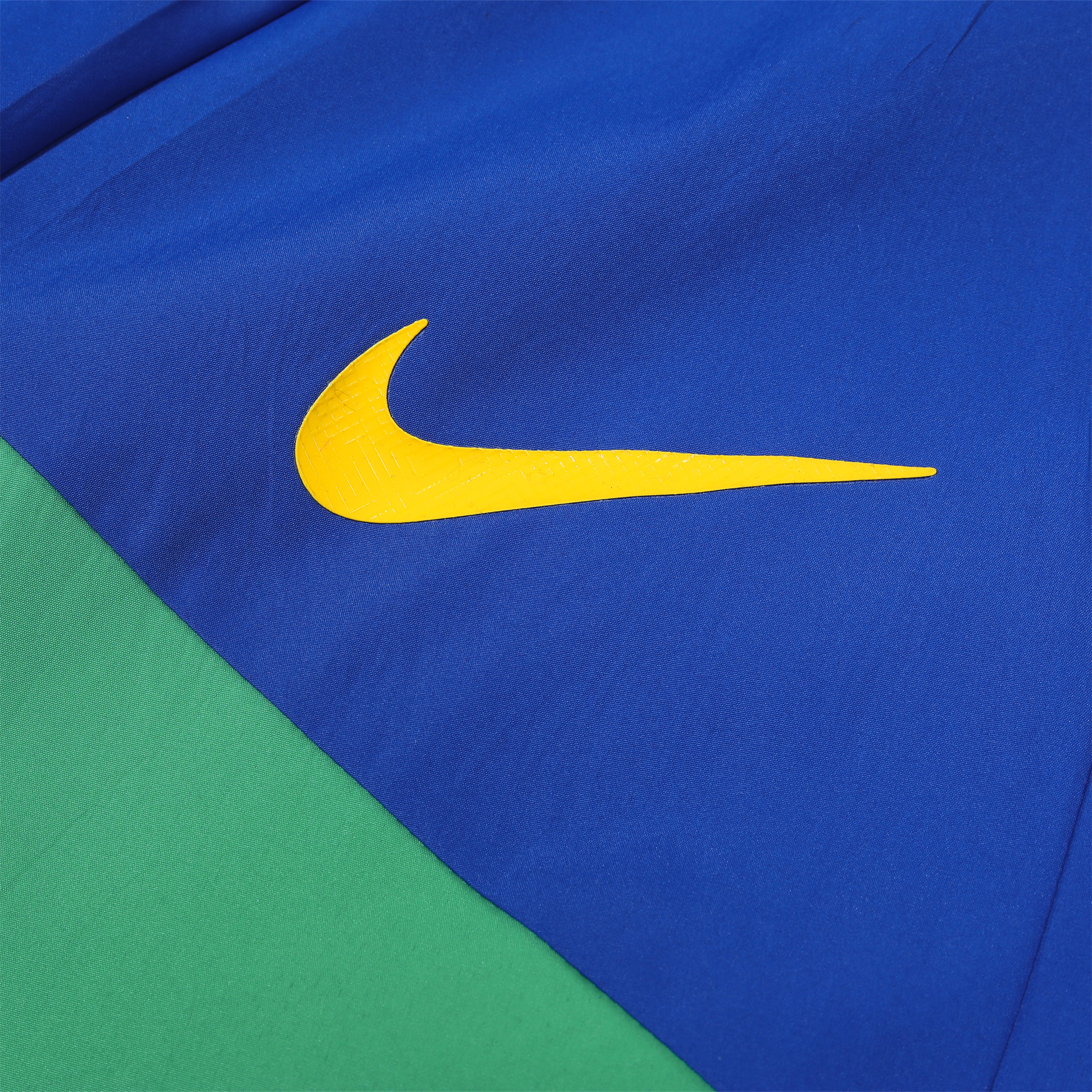 Brazil 2024 National Team Anthem Blue Hooded Windbreaker - Player Version - UnitedFutballJersey